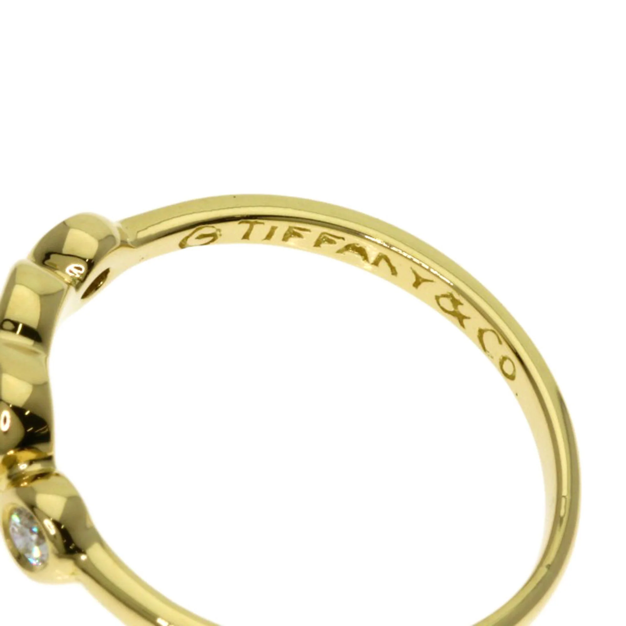 Full Heart Ring 18K Yellow Gold with Diamond - Image 5