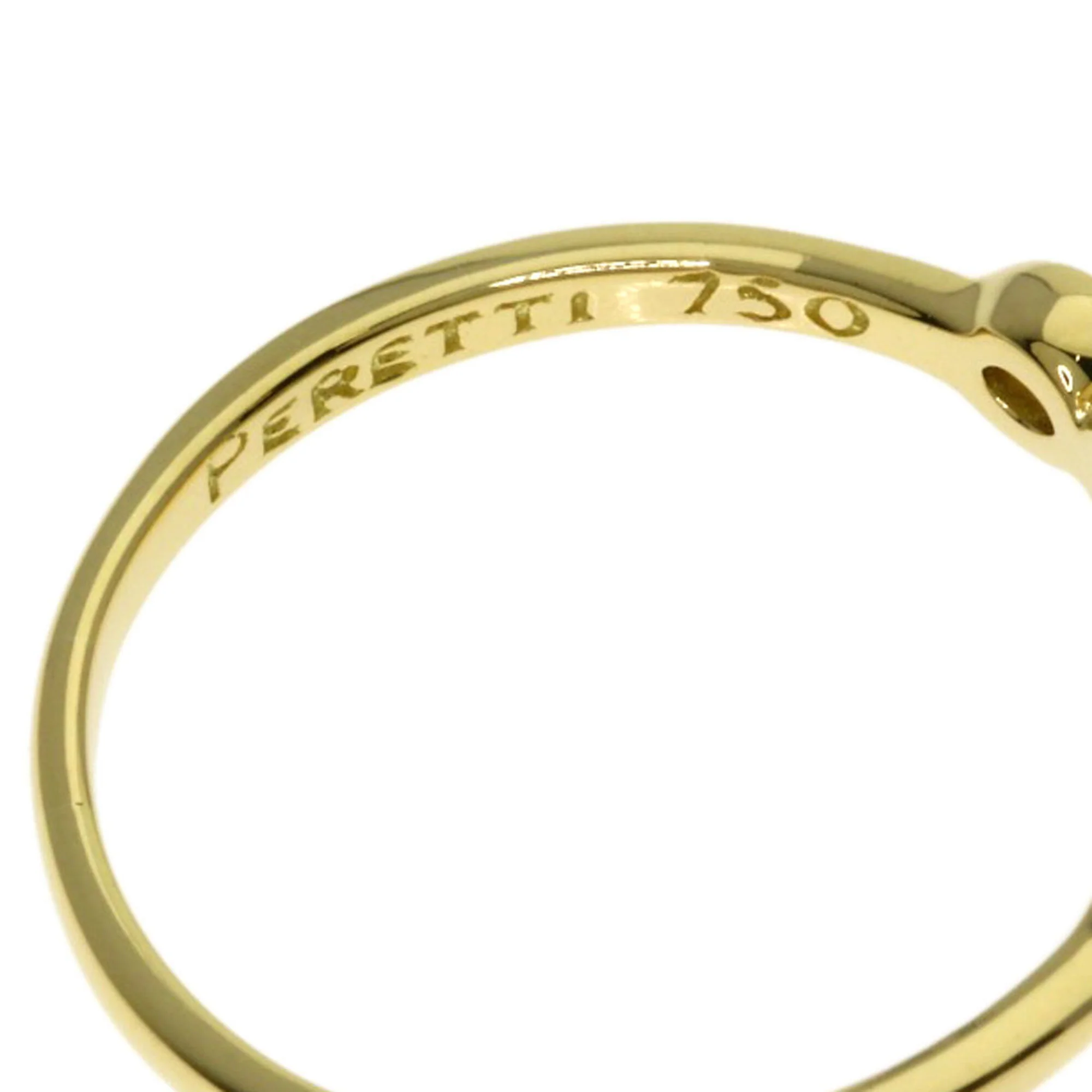 Full Heart Ring 18K Yellow Gold with Diamond - Image 6