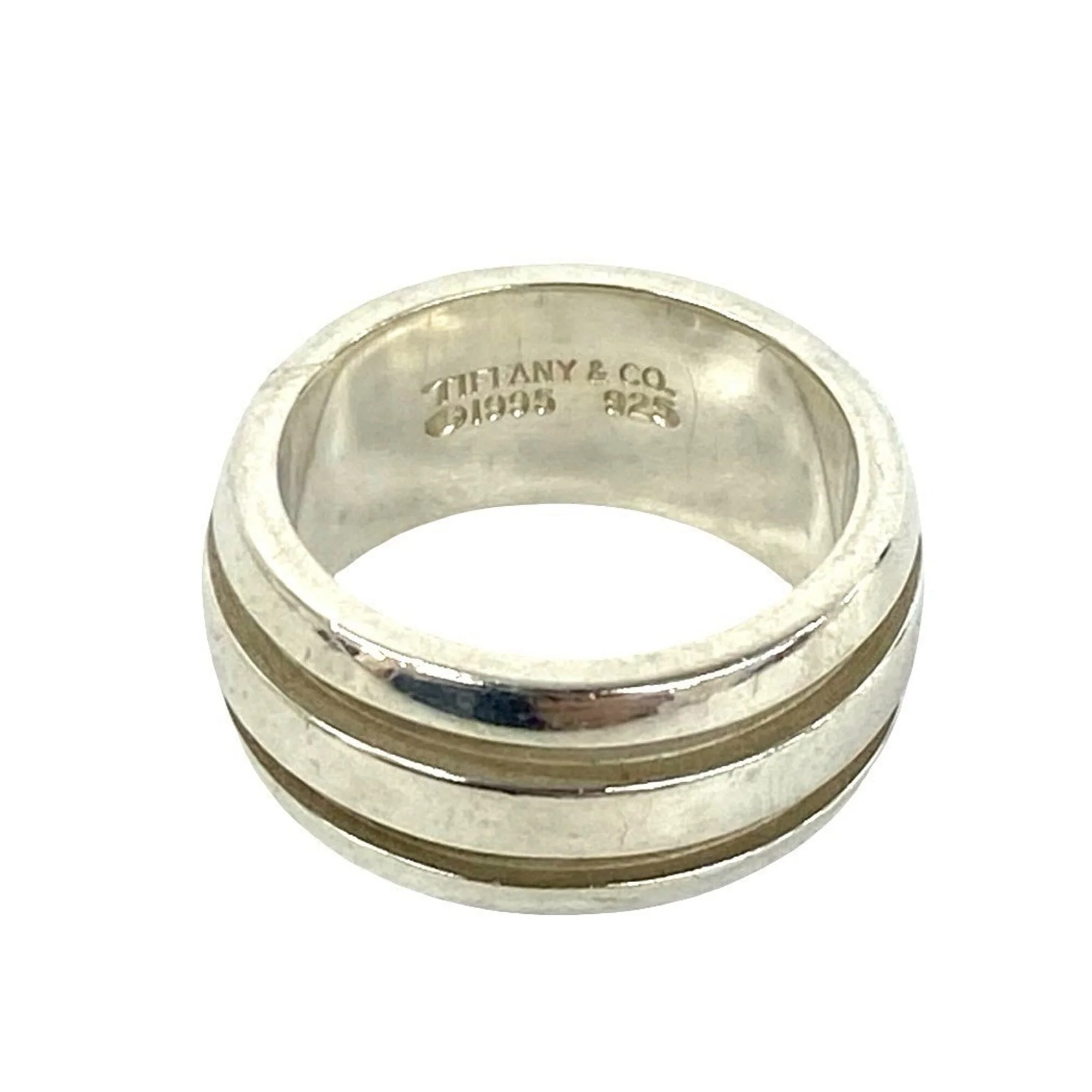 Grooved Double Line Ring Sterling Silver - Image 3