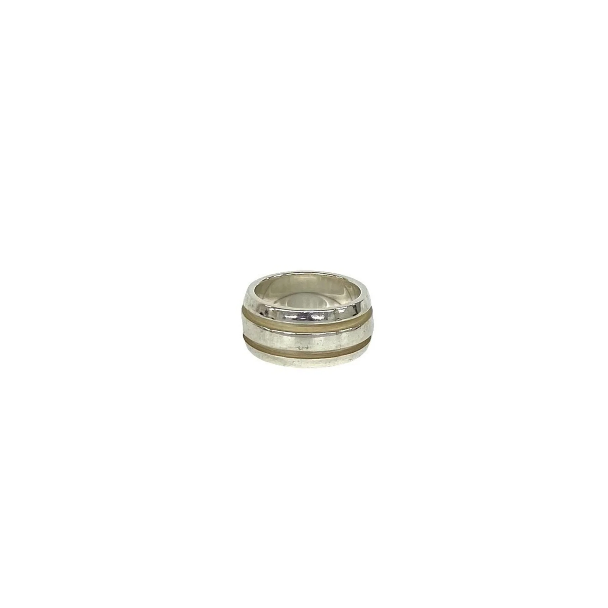 Grooved Double Line Ring Sterling Silver - Image 4