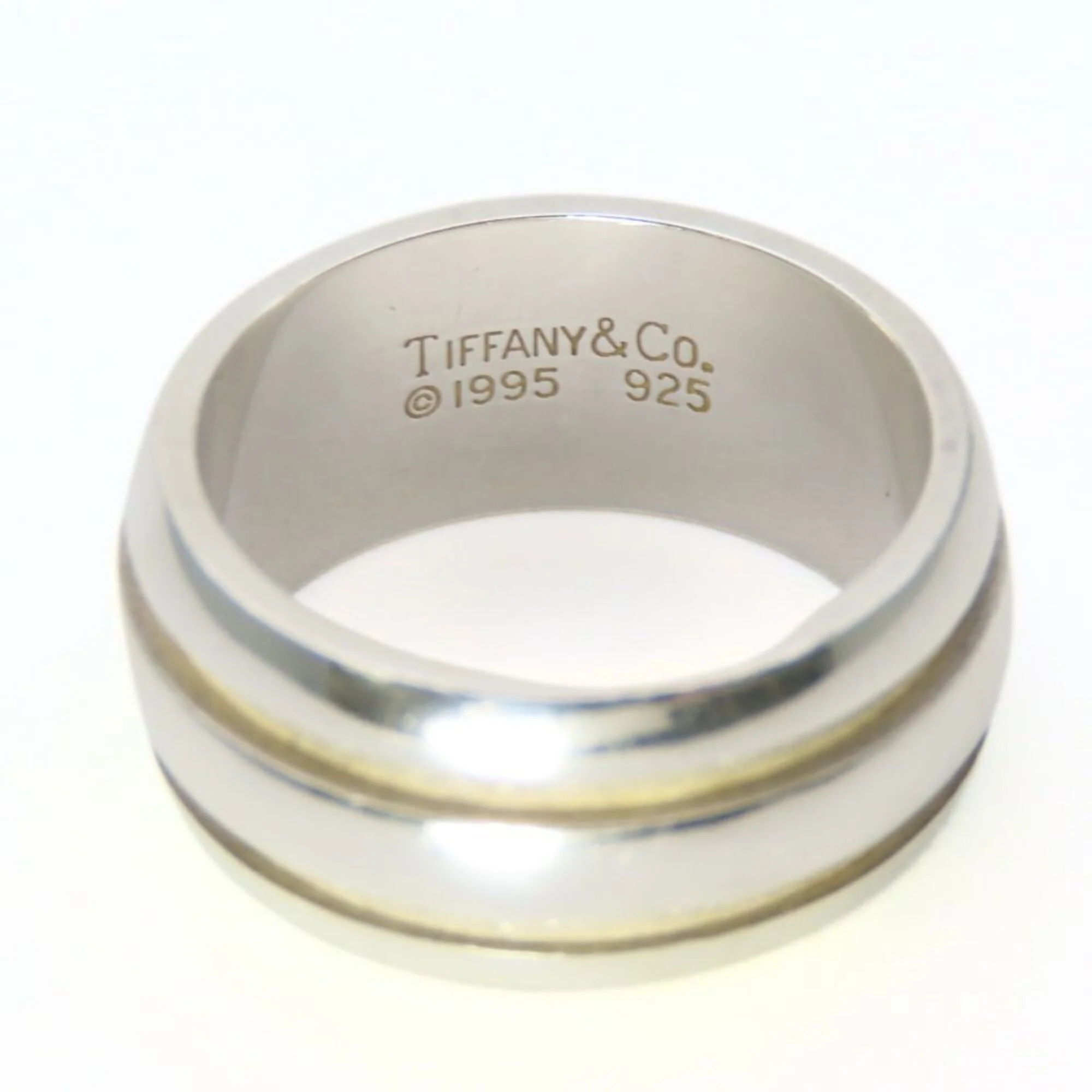 Grooved Double Line Ring Sterling Silver - Image 3