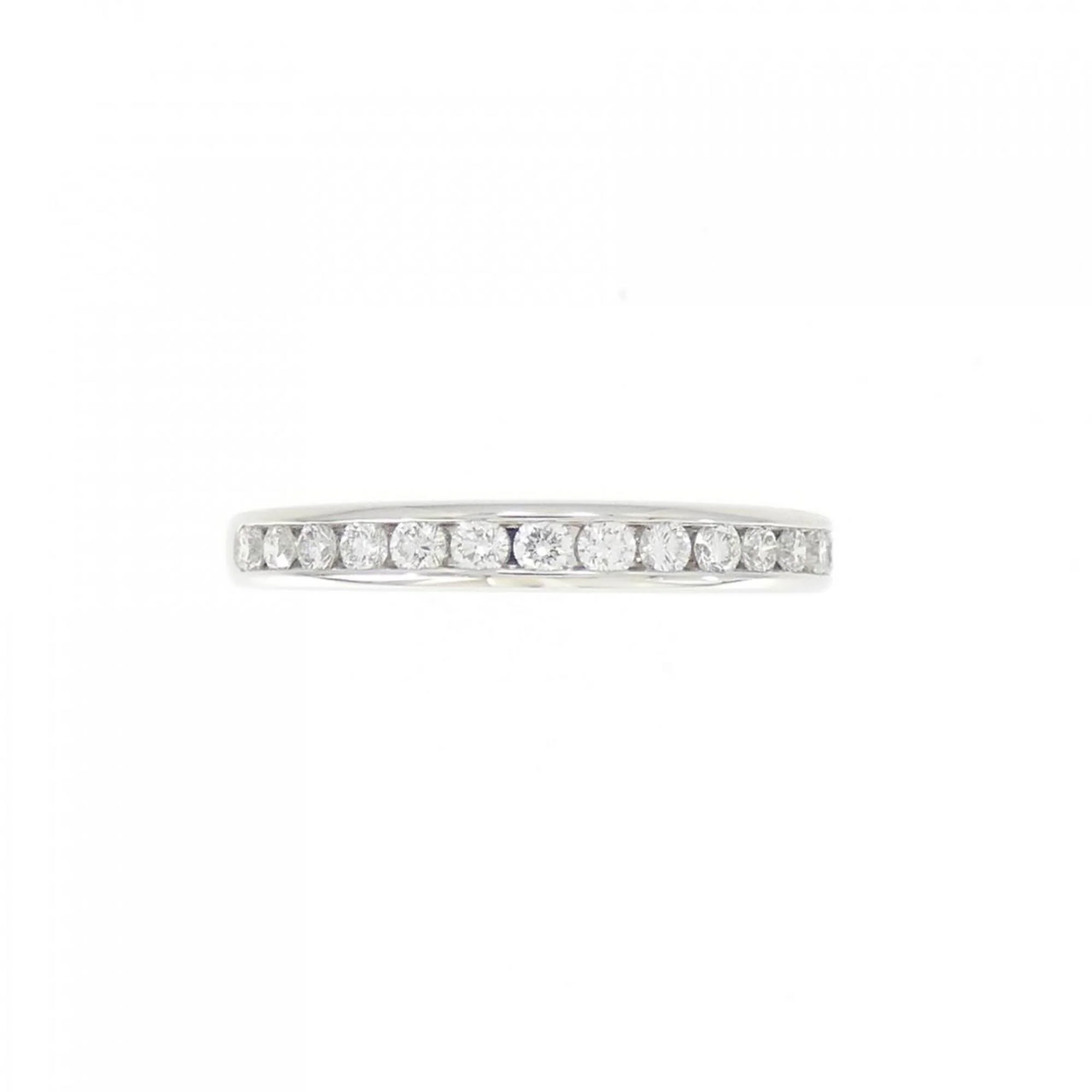 Half Circle Channel Setting Ring Platinum with Diamond - Image 2