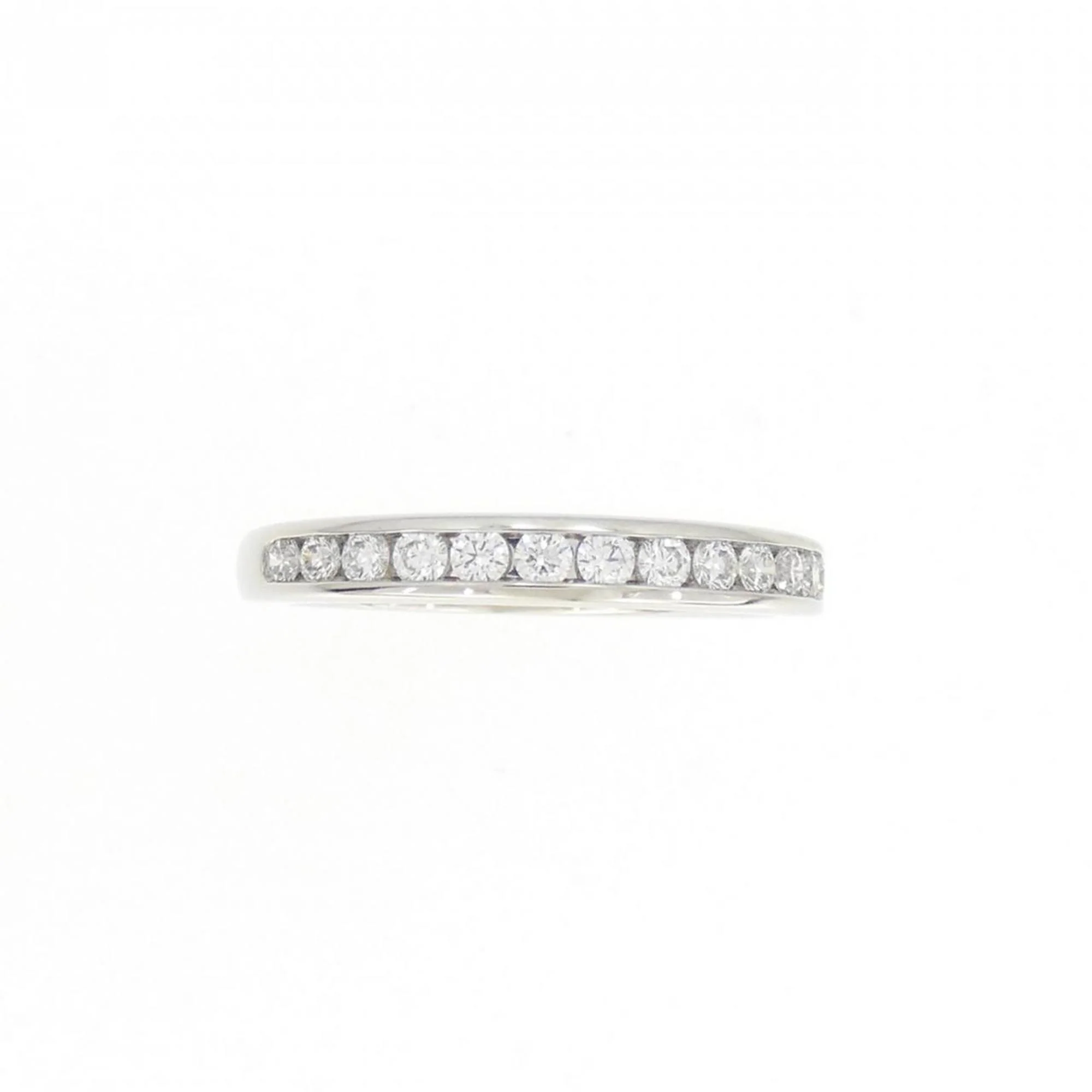 Half Circle Channel Setting Ring with Diamond - Image 2