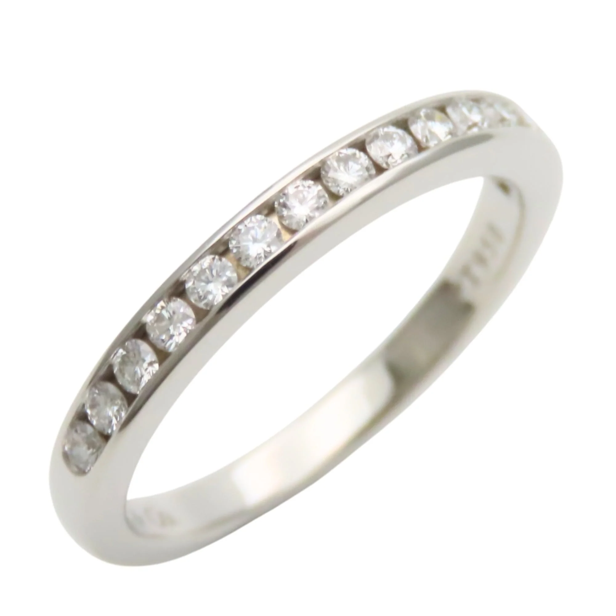 Half Eternity Circle Ring Platinum with Diamond - Image 2