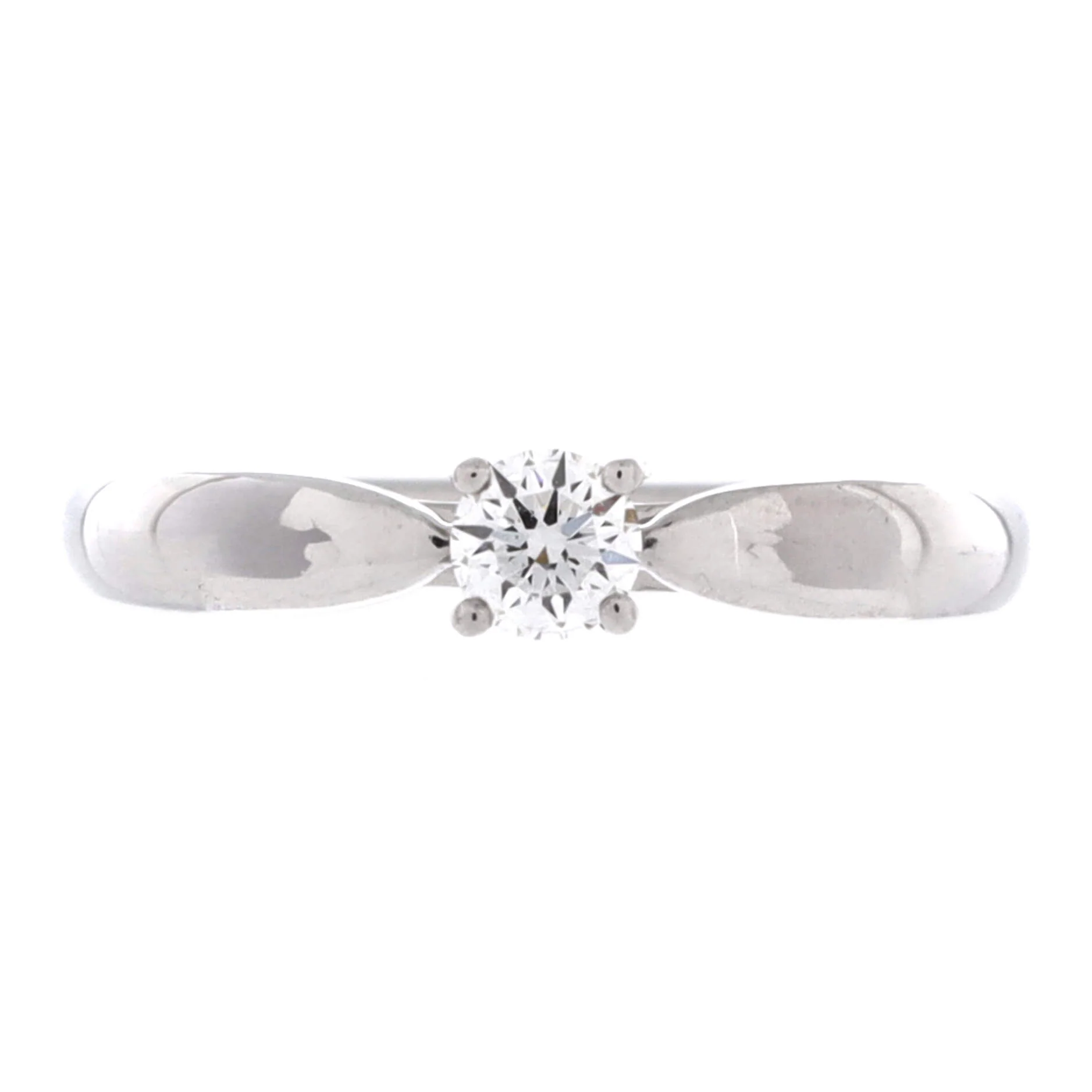 Harmony Solitaire Ring Platinum with RBC Diamond F/VVS2 0.20-0.29CT