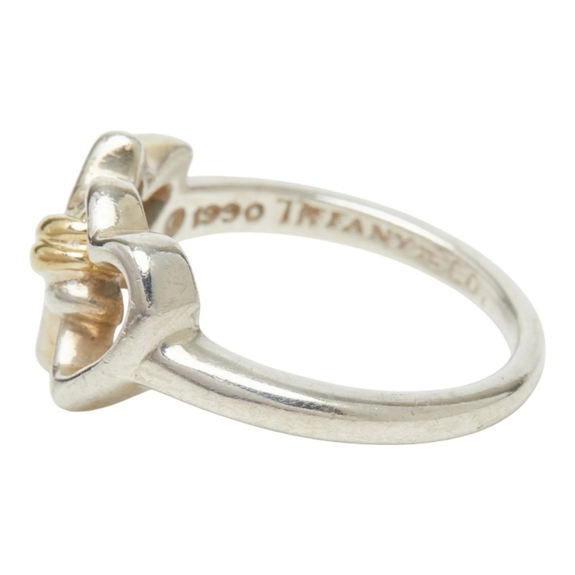 Heart Ring Sterling Silver and 18K Yellow Gold - Image 3