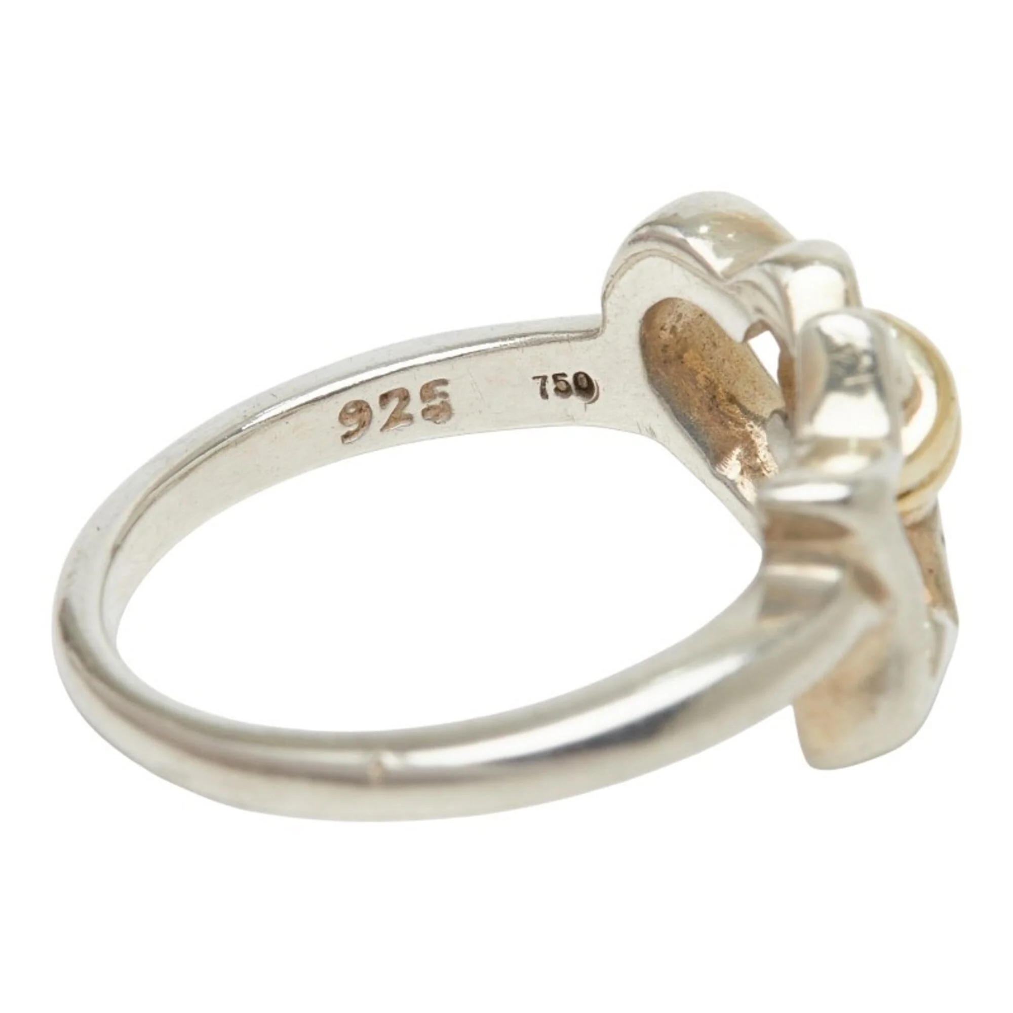 Heart Ring Sterling Silver and 18K Yellow Gold - Image 7