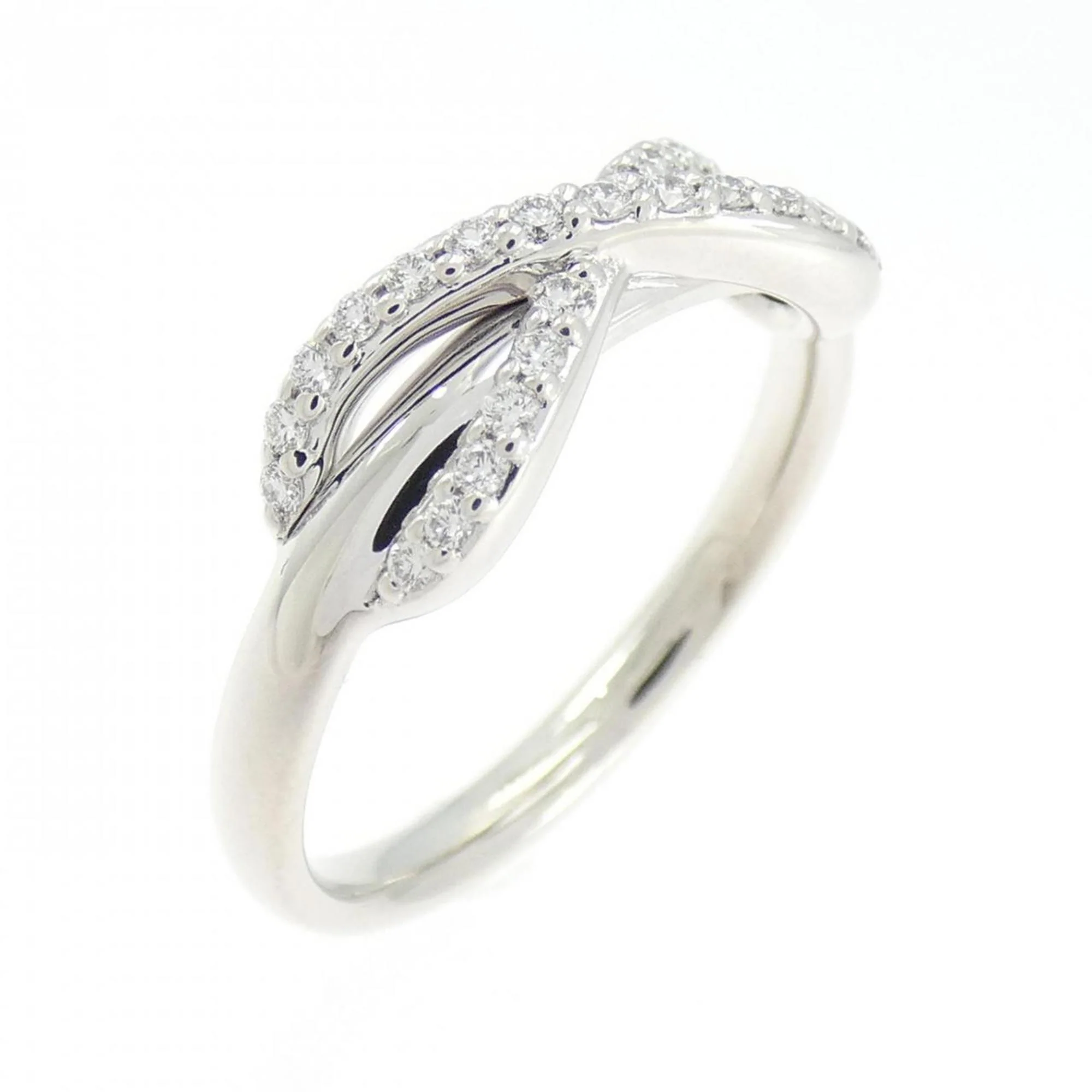 Infinity Ring 18K White Gold with Diamond