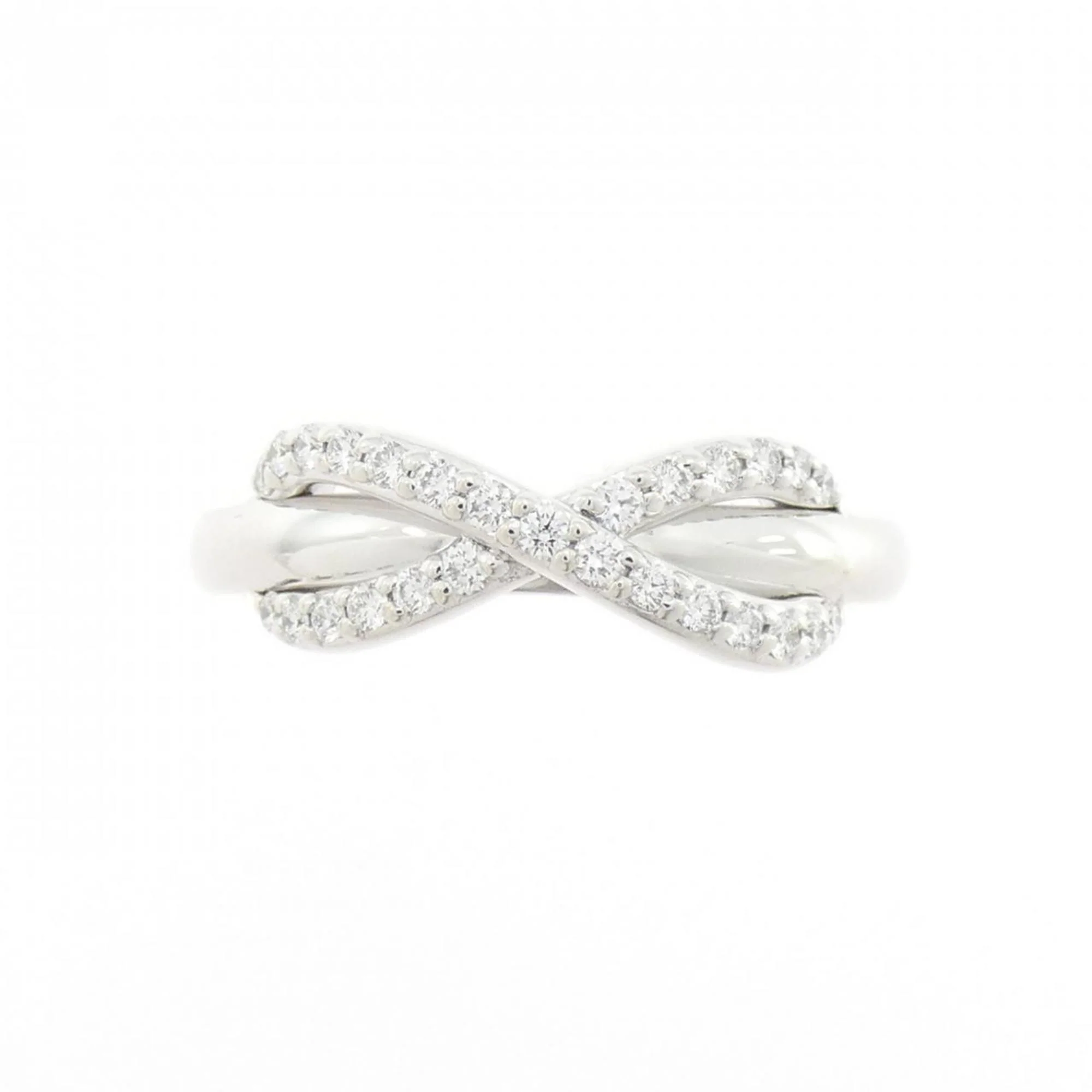Infinity Ring 18K White Gold with Diamond - Image 2