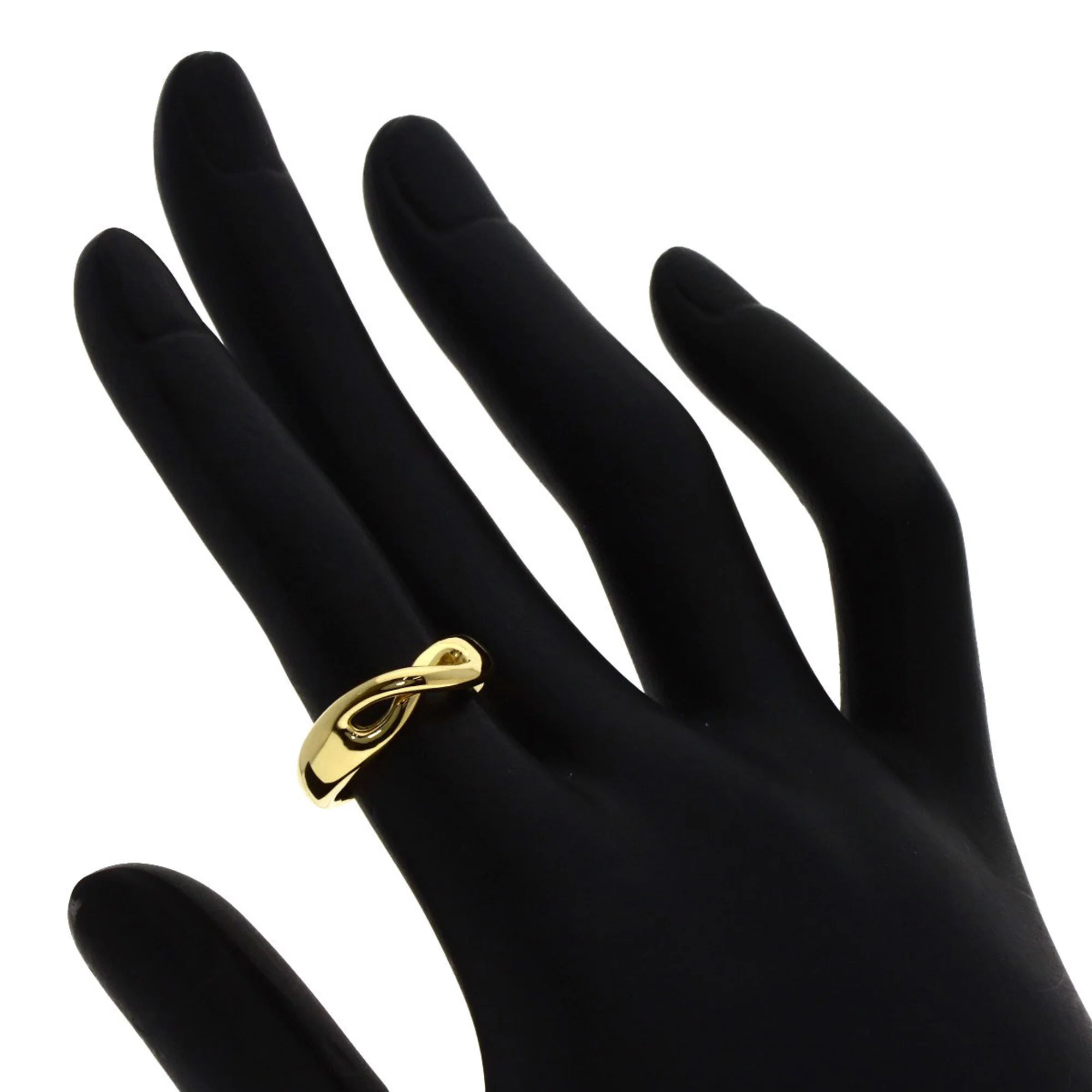 Infinity Ring 18K Yellow Gold - Image 6
