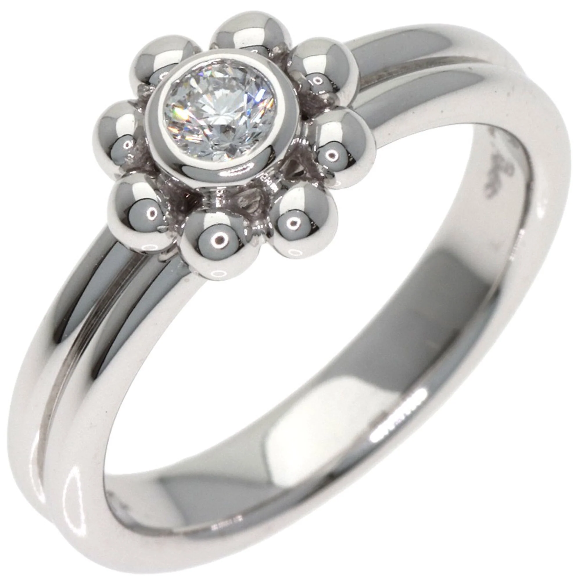 Jolie Beads Ring 18K White Gold with Diamond - Image 2