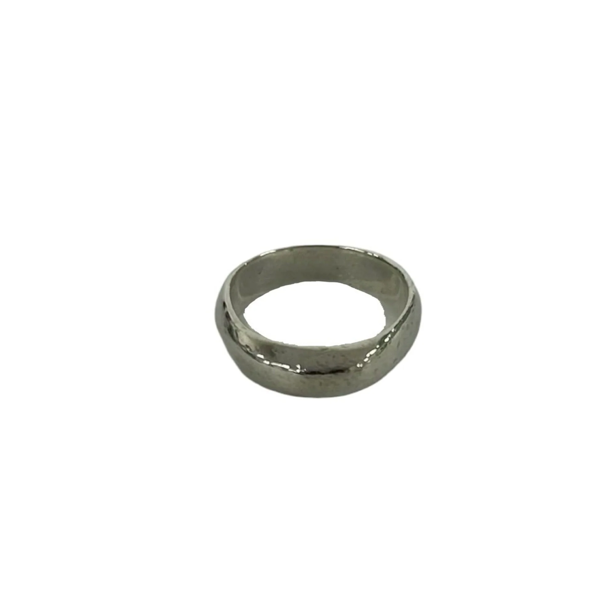 Knife Edge Band Ring Sterling Silver