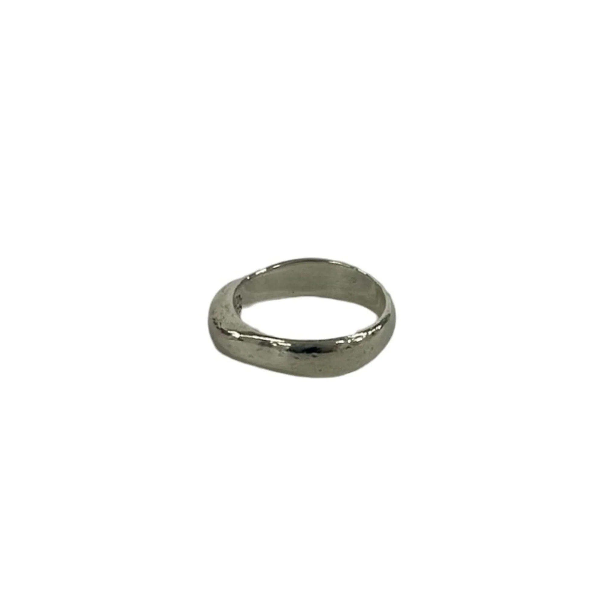 Knife Edge Band Ring Sterling Silver - Image 5