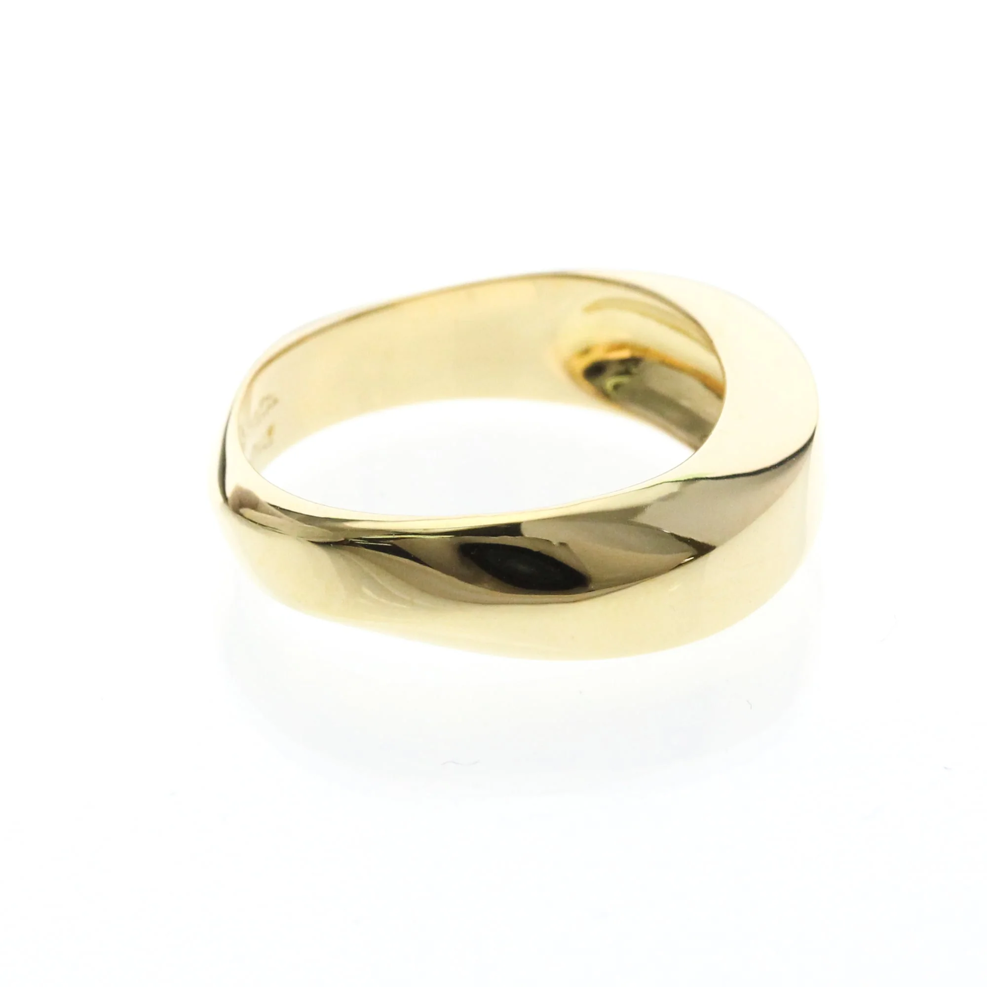 Knife Edge Ring 18K Yellow Gold - Image 4