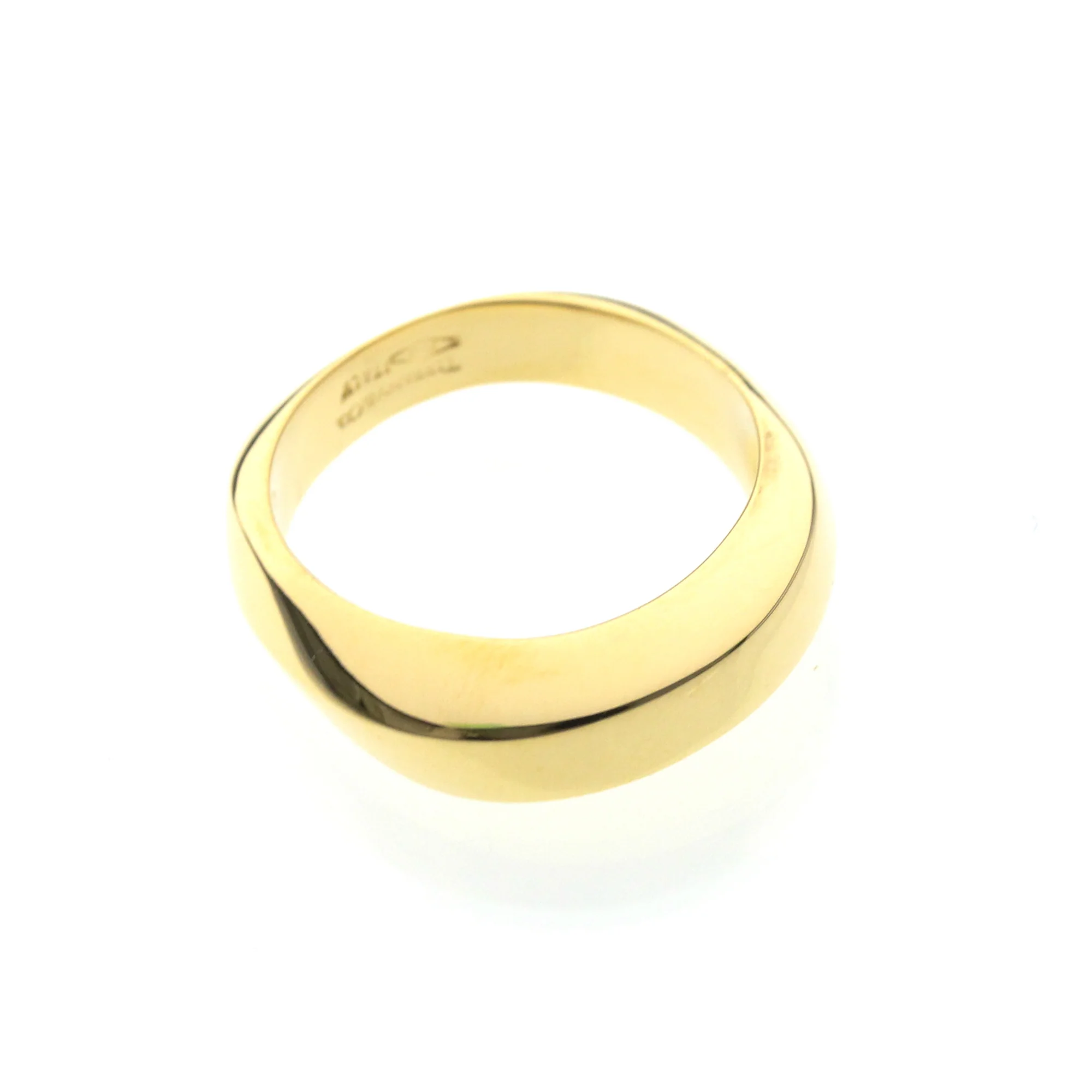 Knife Edge Ring 18K Yellow Gold - Image 9