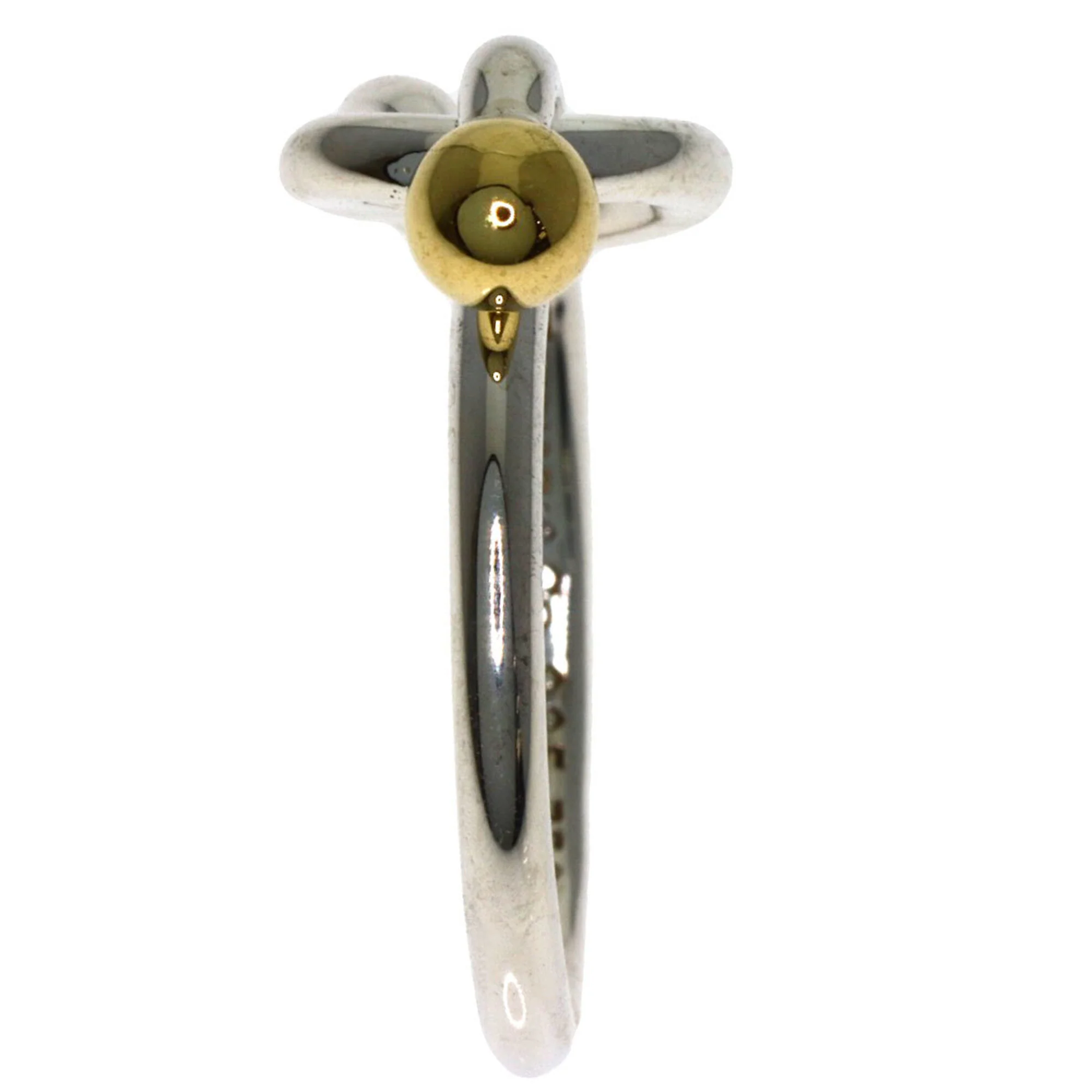 Love Knot Ring Sterling Silver and 18K Yellow Gold - Image 3