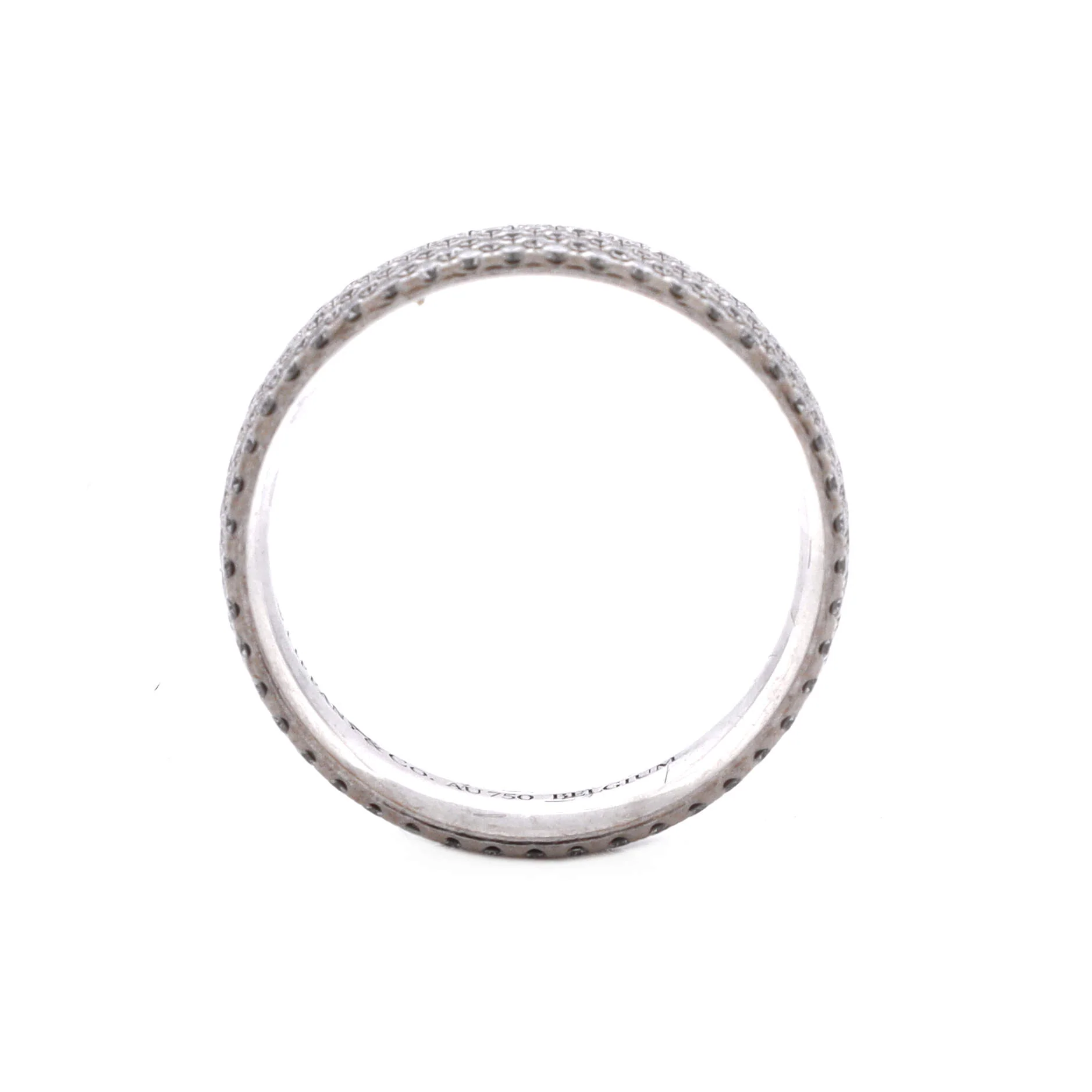 Metro 5 Rows Ring 18K White Gold and Diamonds - Image 3