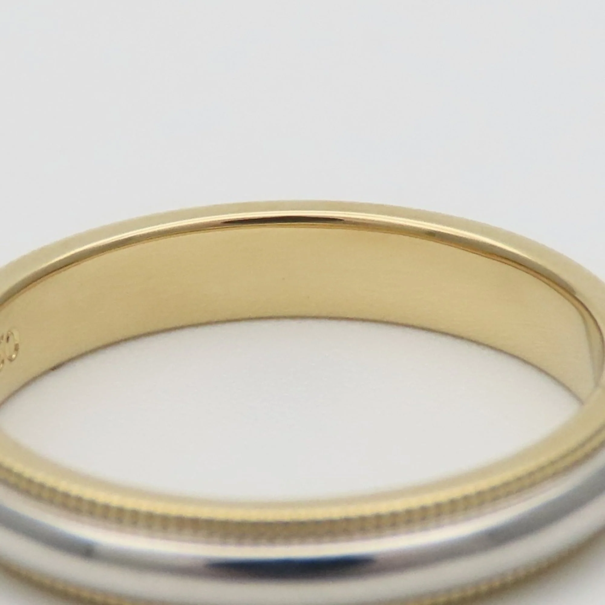 Milgrain Ring 18K Yellow Gold and Platinum - Image 6