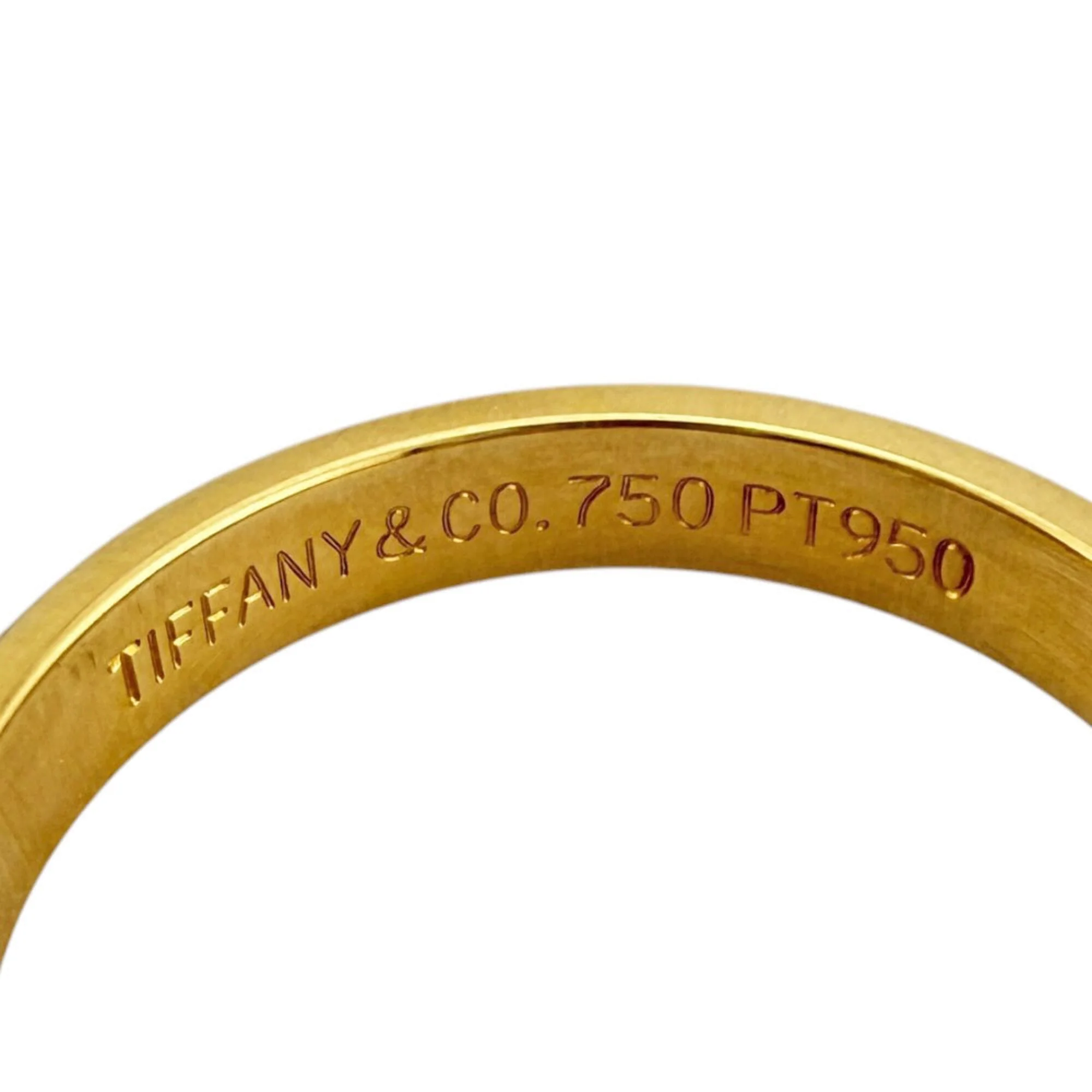 Milgrain Ring 18K Yellow Gold and Platinum - Image 6