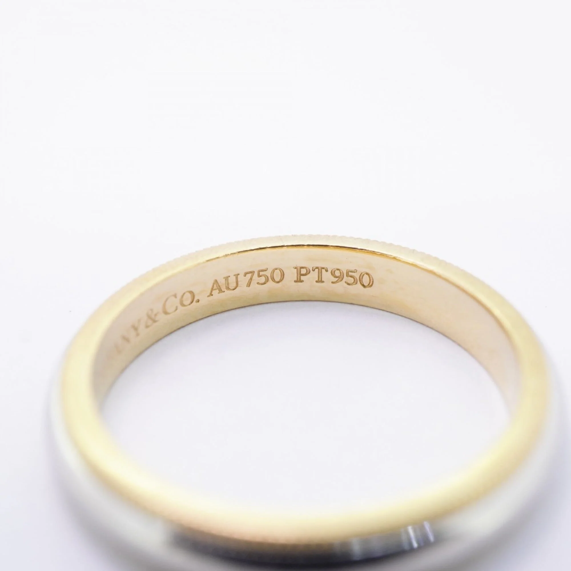 Milgrain Ring 18K Yellow Gold and Platinum - Image 5