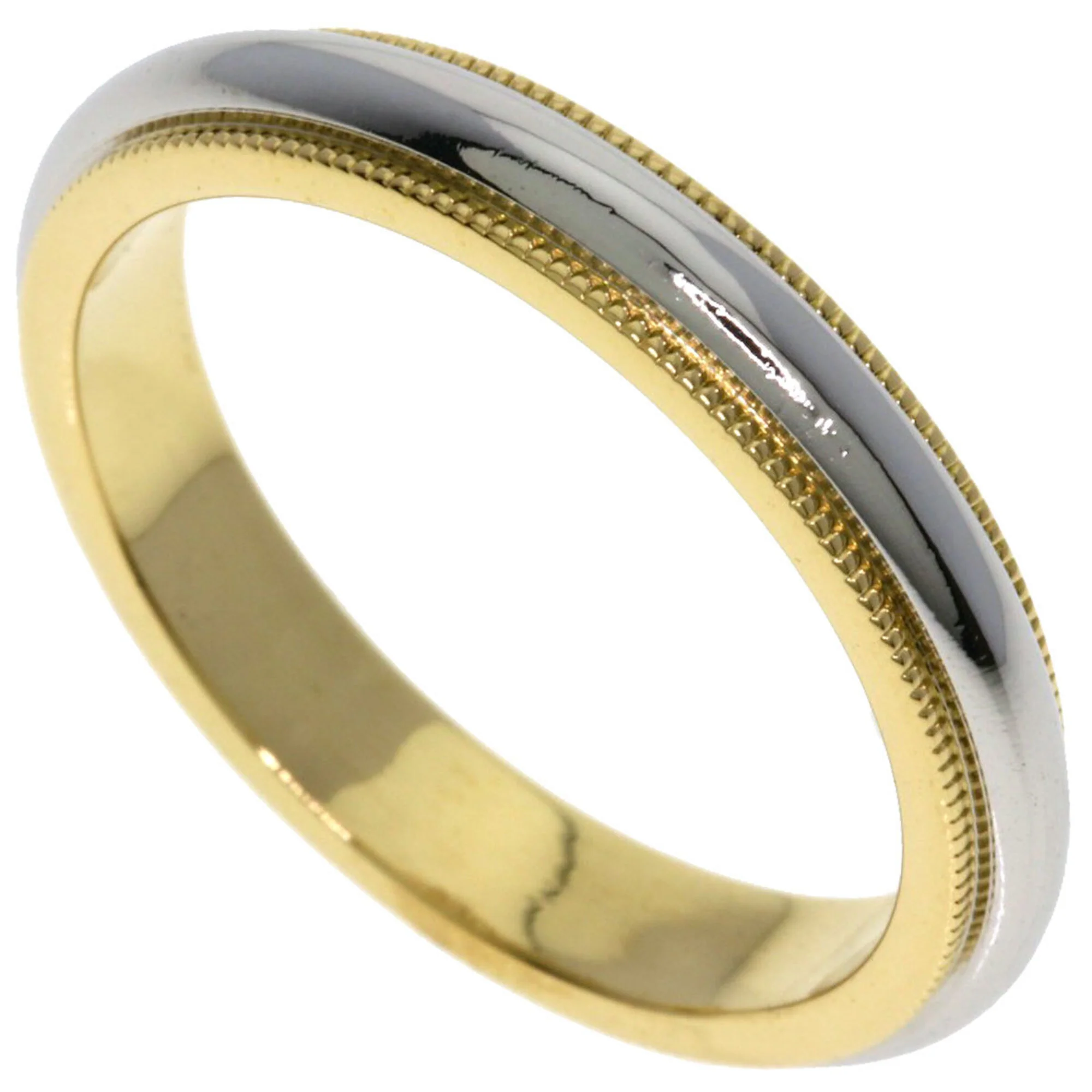 Milgrain Ring 18K Yellow Gold and Platinum