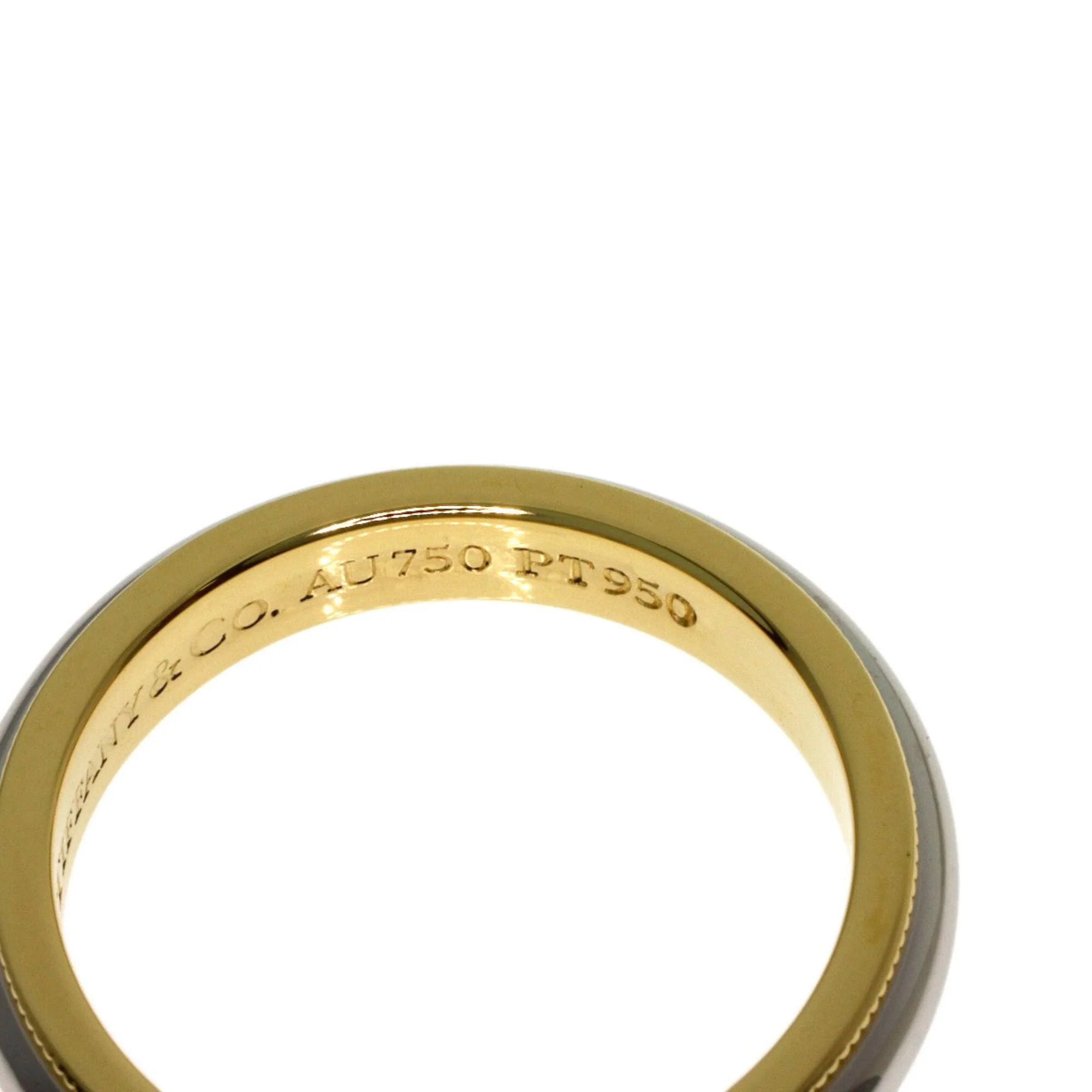 Milgrain Ring 18K Yellow Gold and Platinum - Image 5