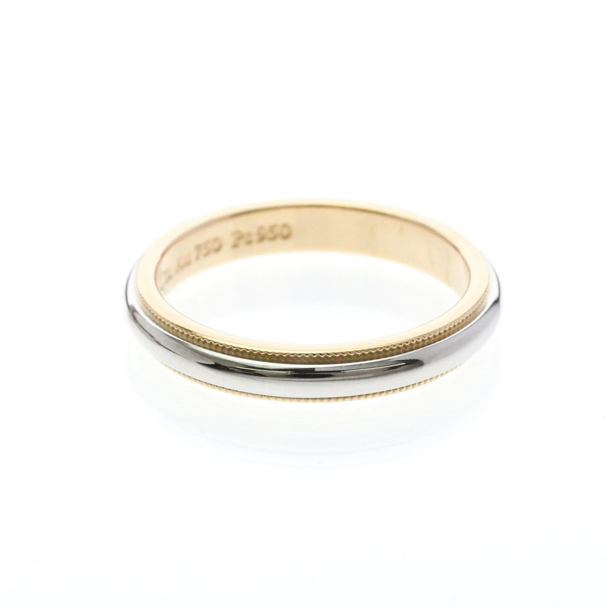 Milgrain Ring Sterling Silver and 18K Rose Gold and Platinum - Image 4