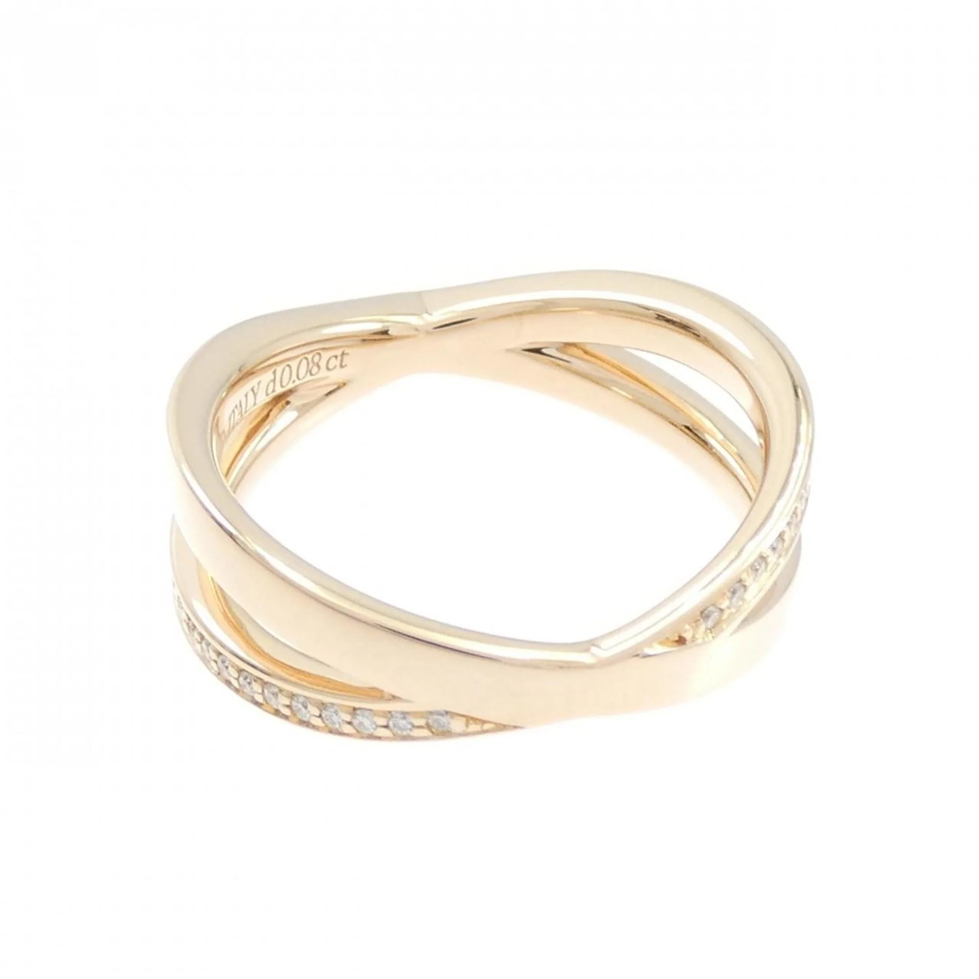 Narrow Ring 18K Rose Gold with Diamond - Image 3