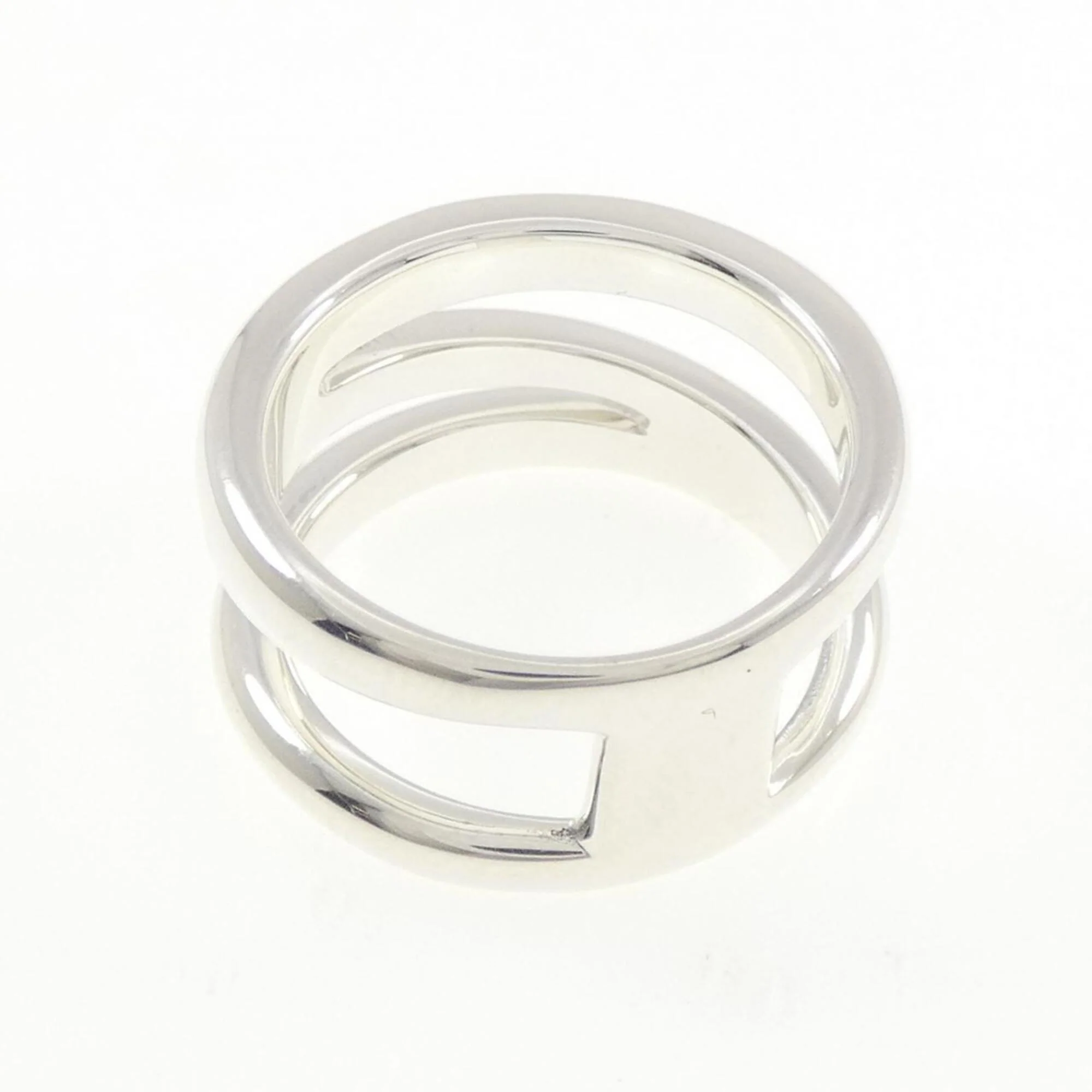 Open Diagonal Ring Sterling Silver - Image 3