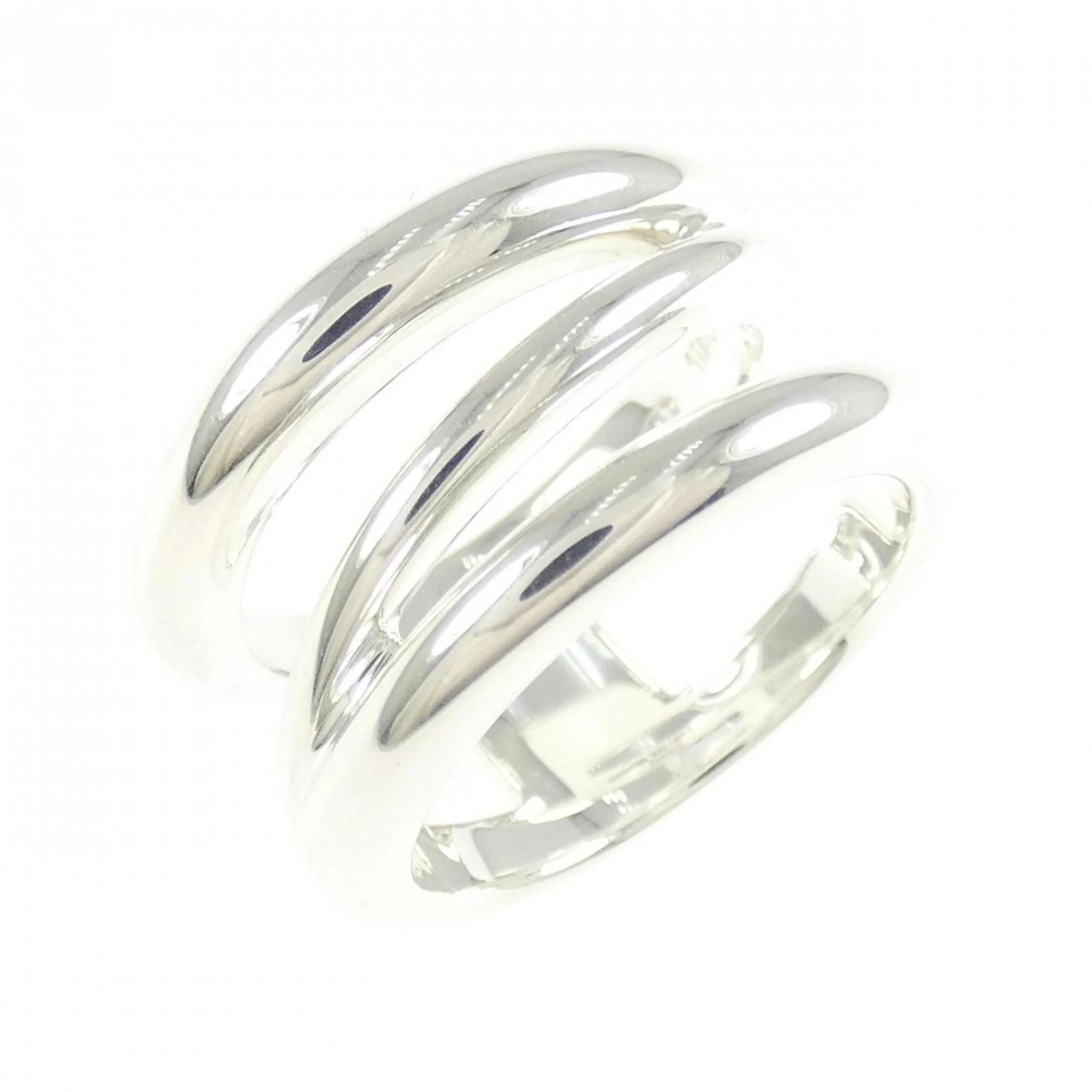 Open Diagonal Ring Sterling Silver