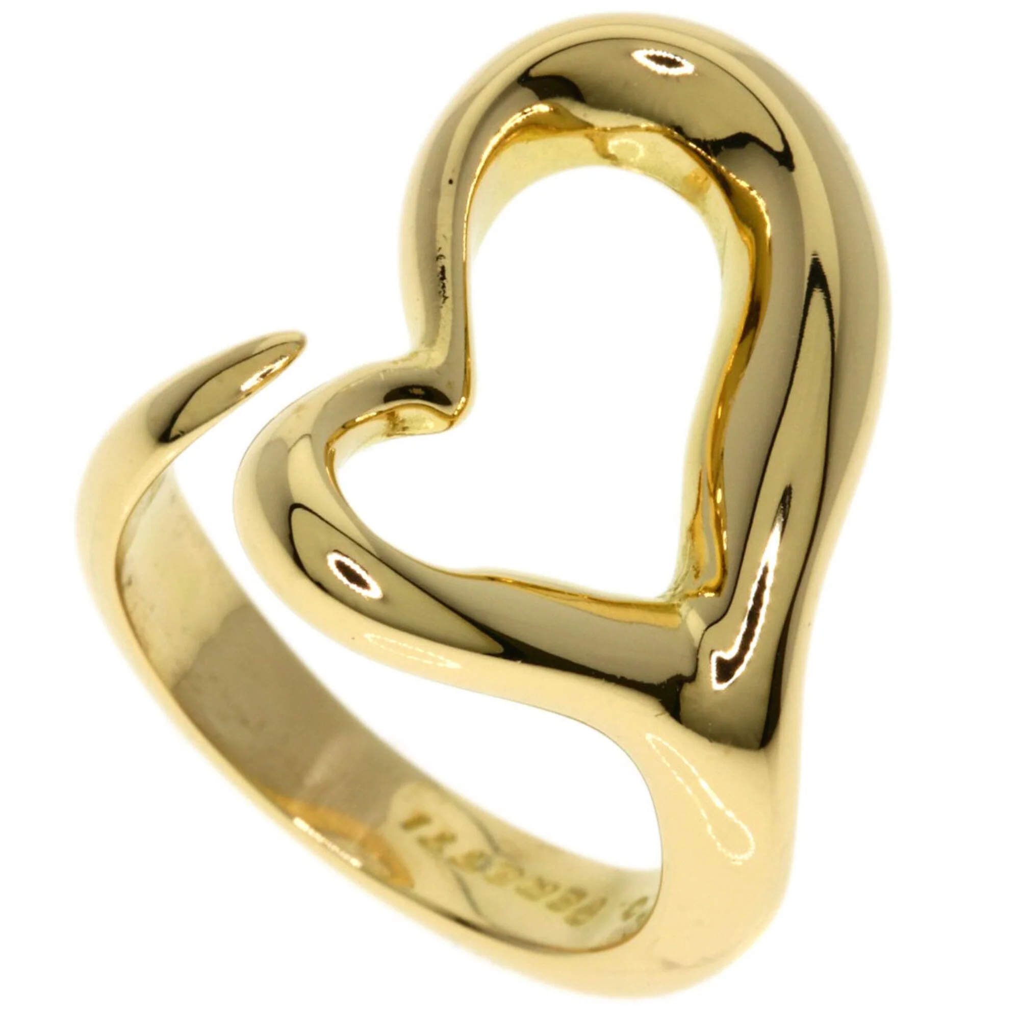Open Heart Ring 18K Yellow Gold