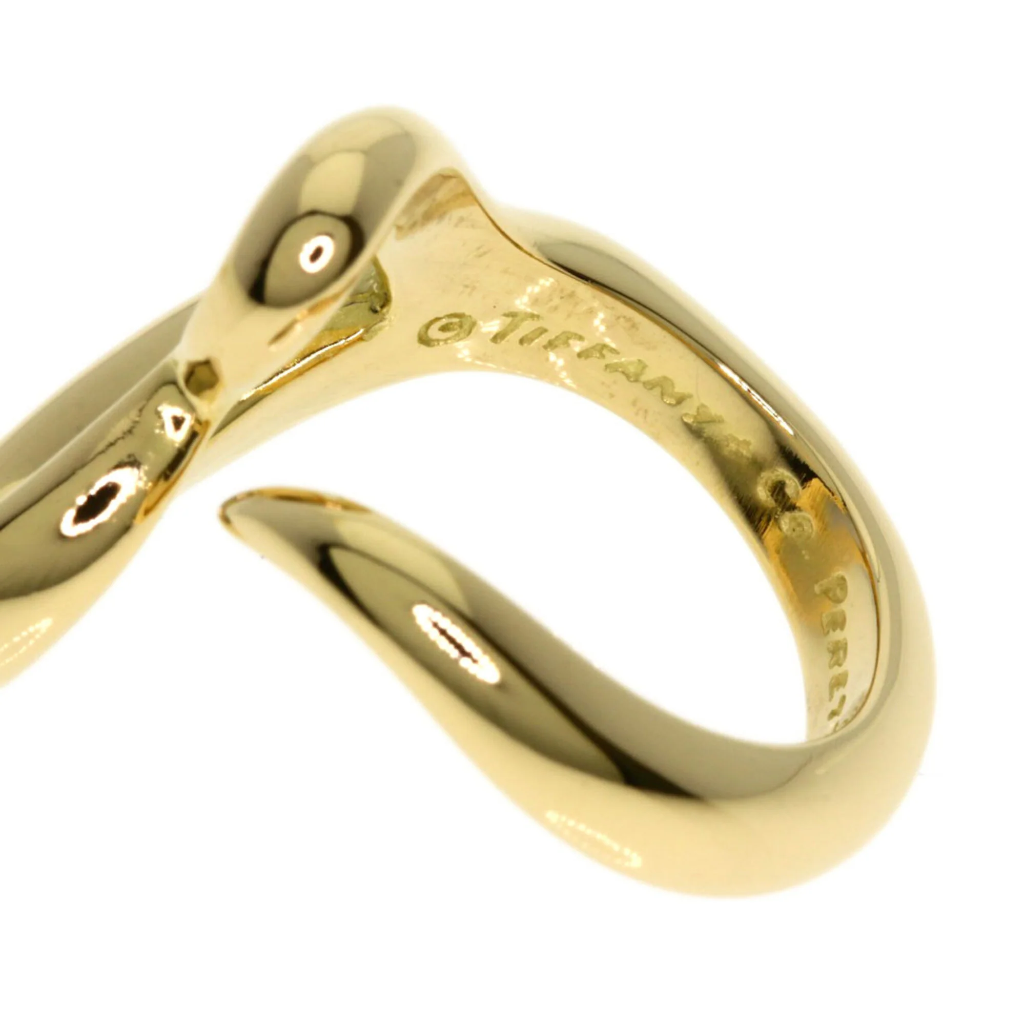 Open Heart Ring 18K Yellow Gold - Image 5