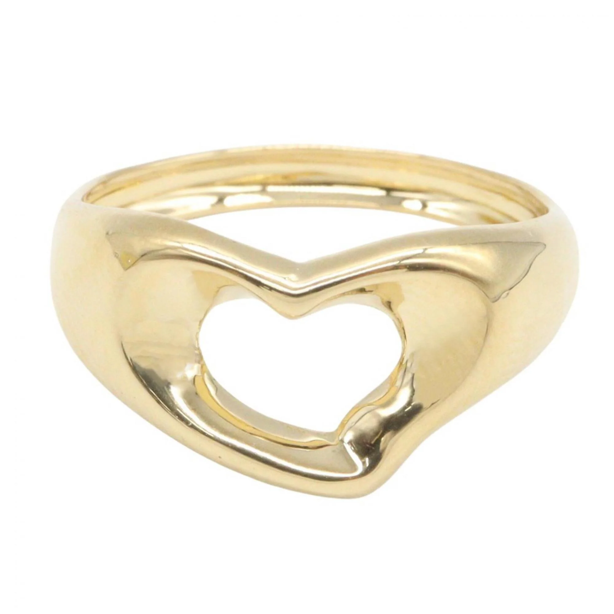 Open Heart Ring 18K Yellow Gold - Image 2