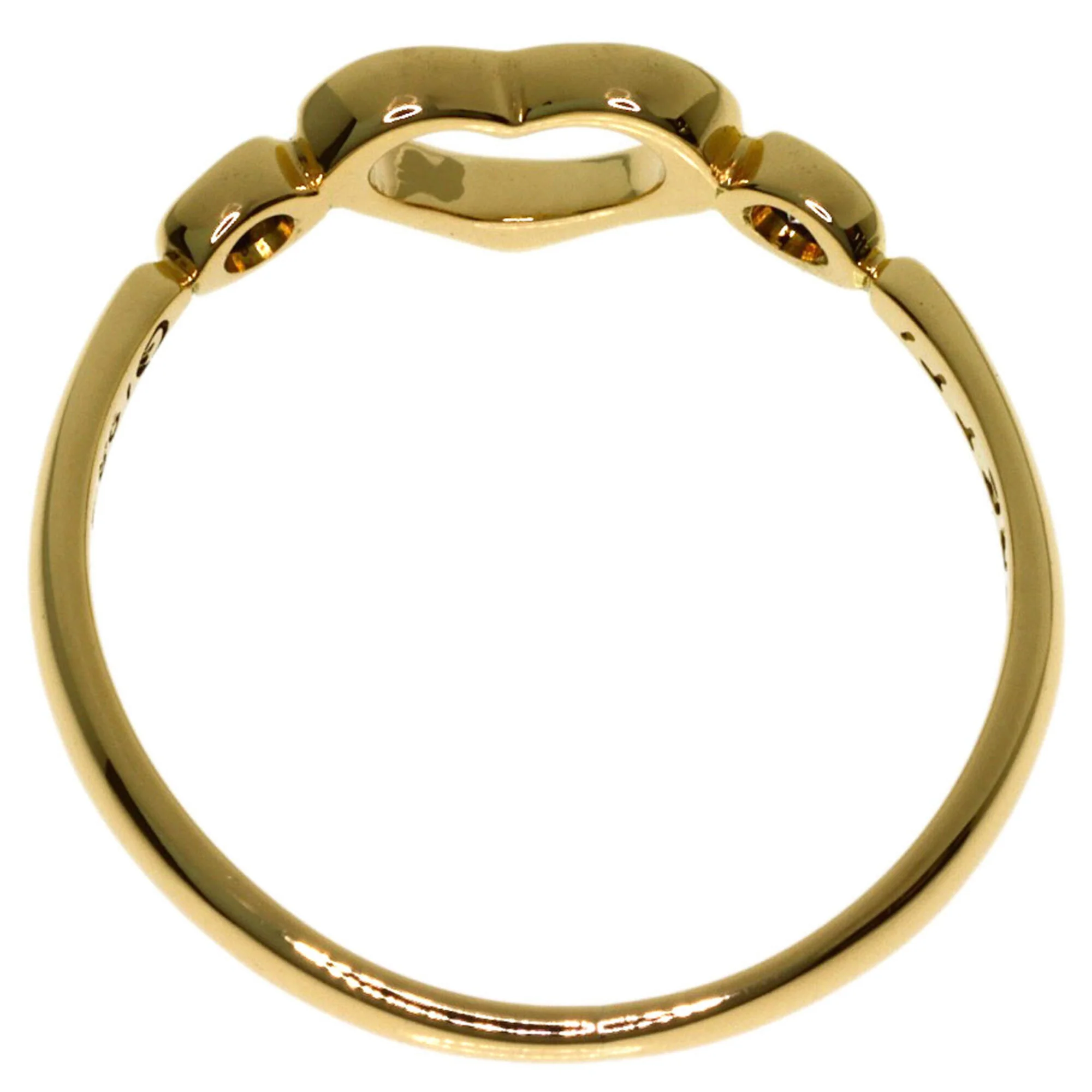 Open Heart Ring 18K Yellow Gold - Image 4