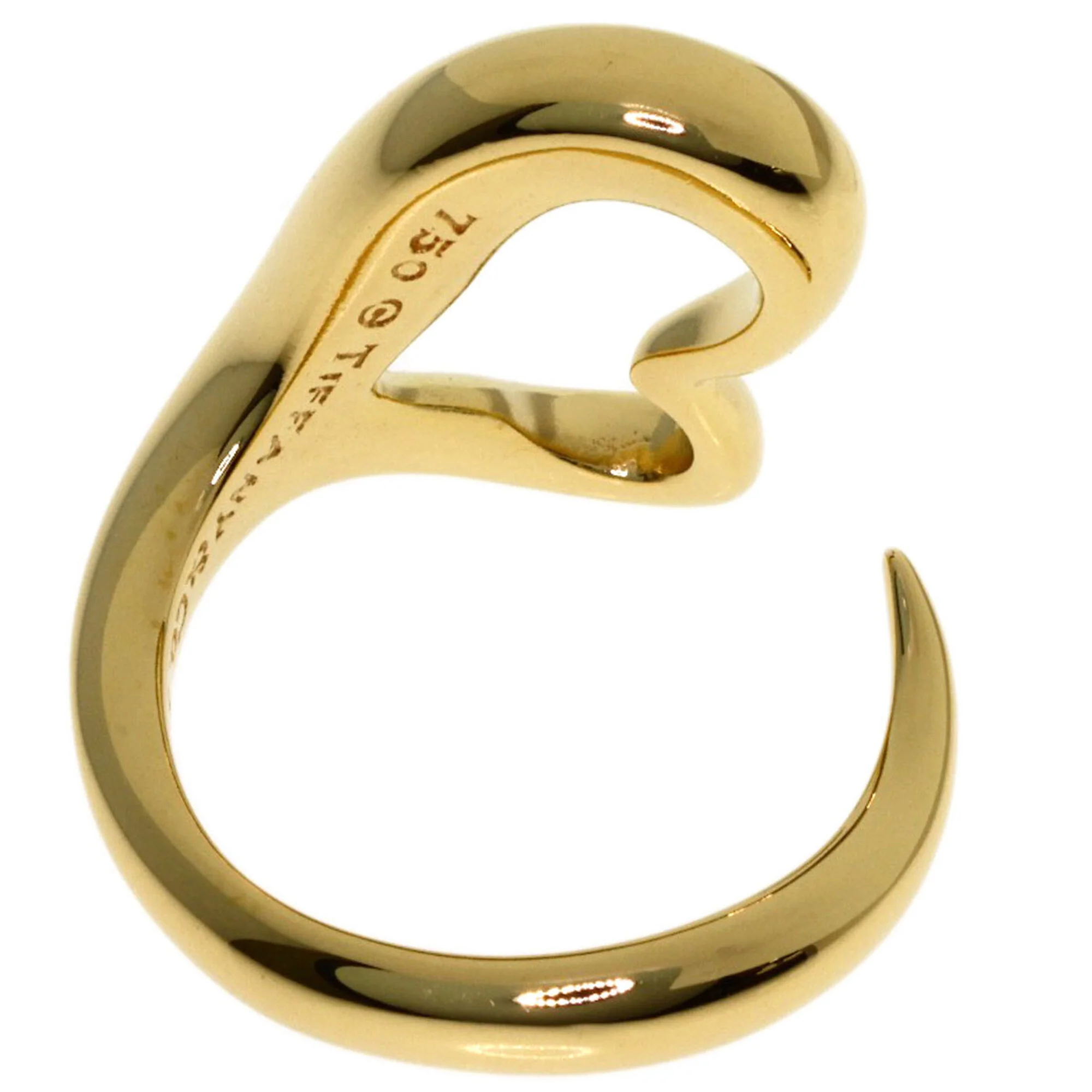 Open Heart Ring 18K Yellow Gold - Image 4