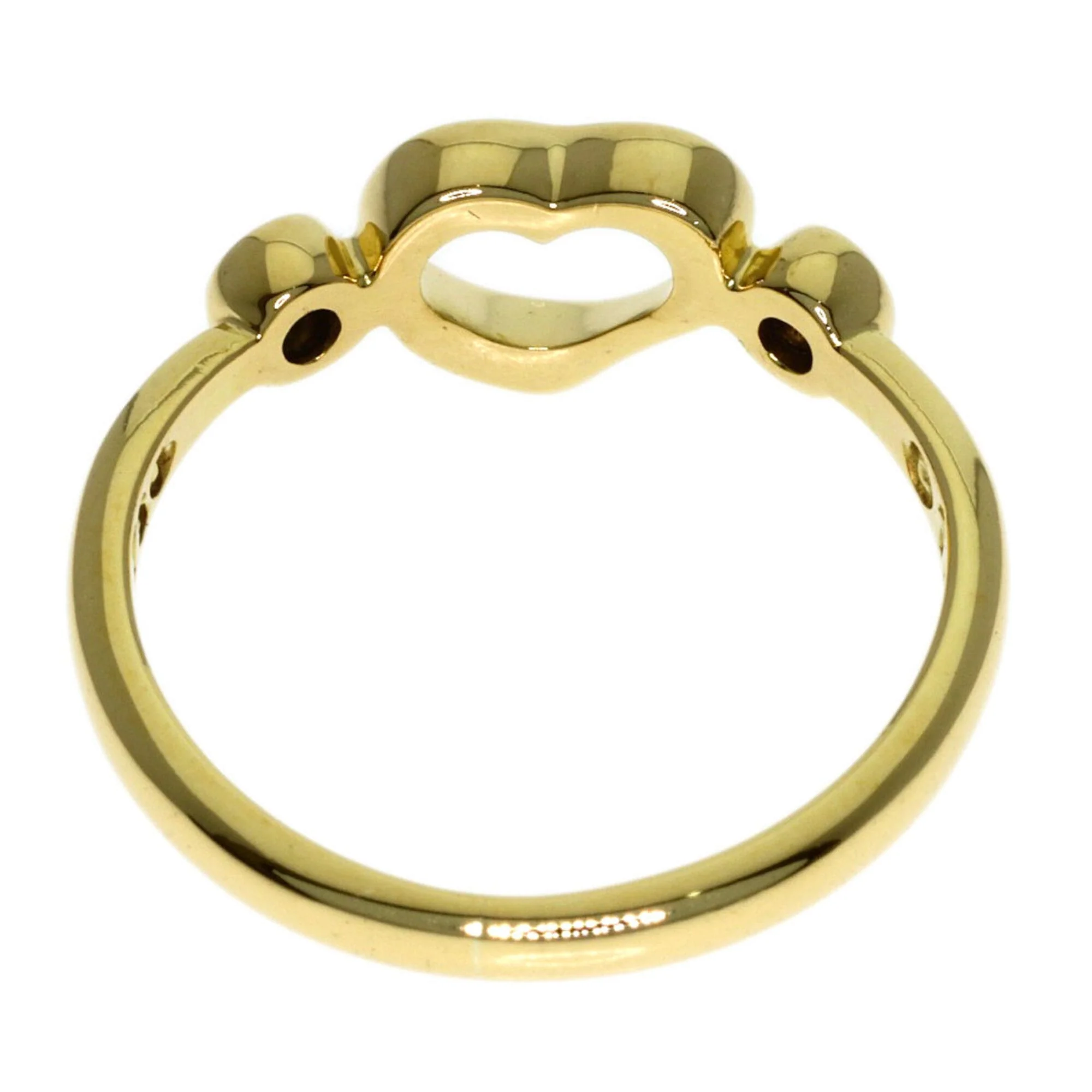 Open Heart Ring 18K Yellow Gold - Image 4