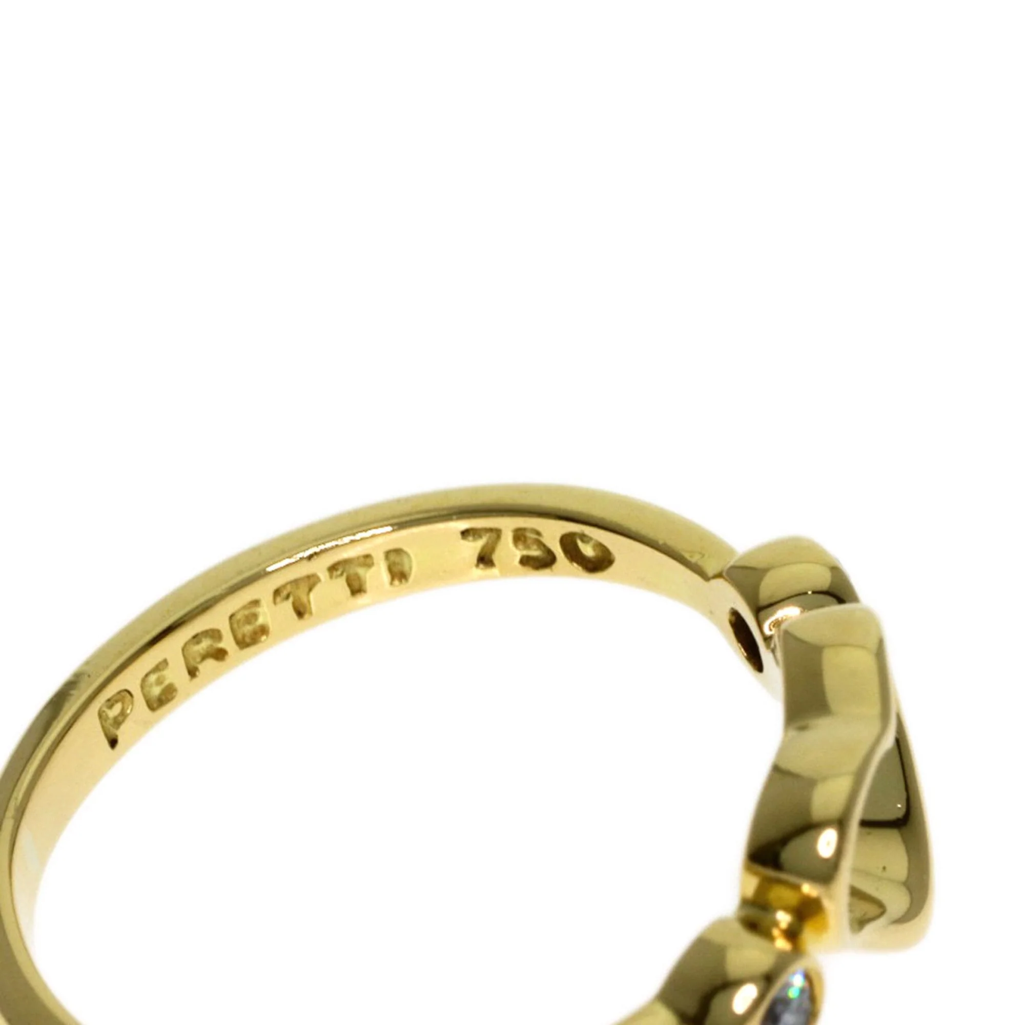 Open Heart Ring 18K Yellow Gold - Image 5