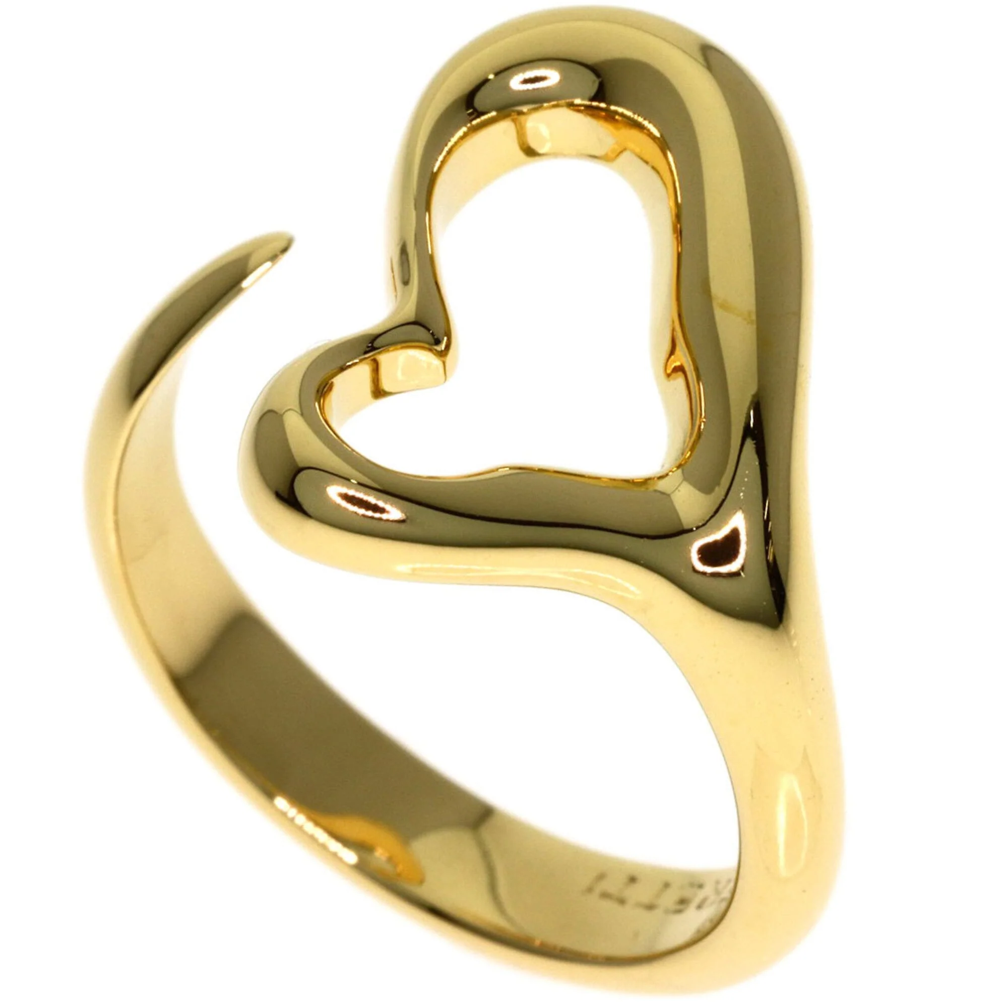 Open Heart Ring 18K Yellow Gold