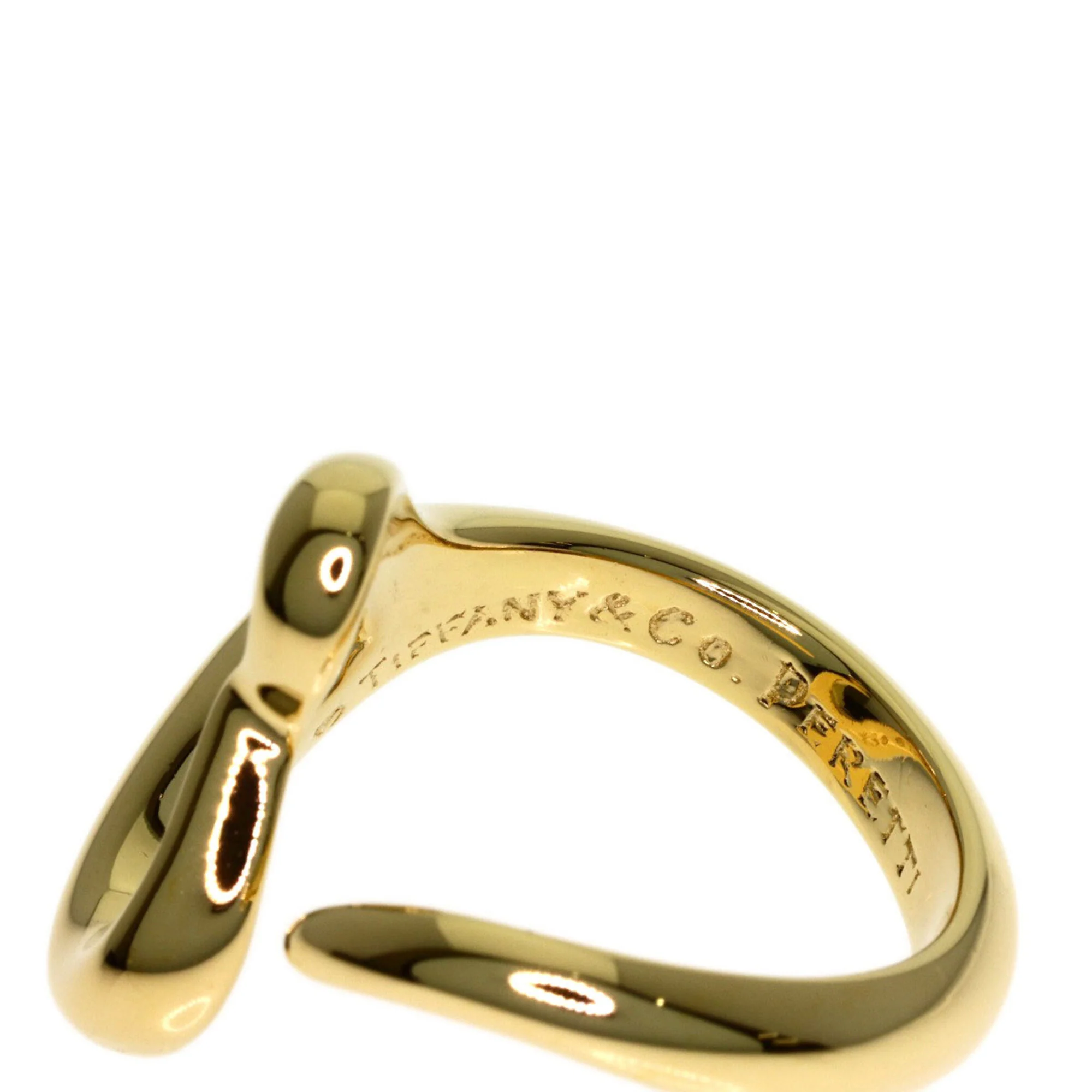 Open Heart Ring 18K Yellow Gold - Image 5