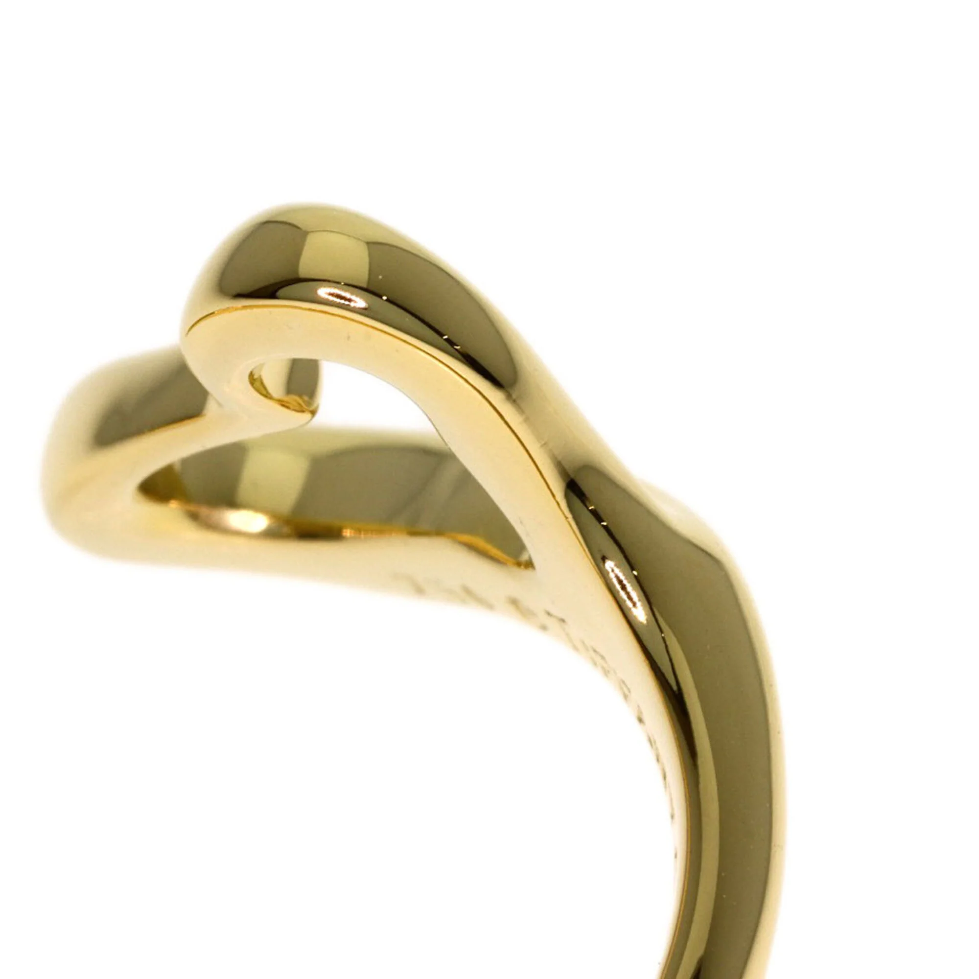 Open Heart Ring 18K Yellow Gold - Image 7