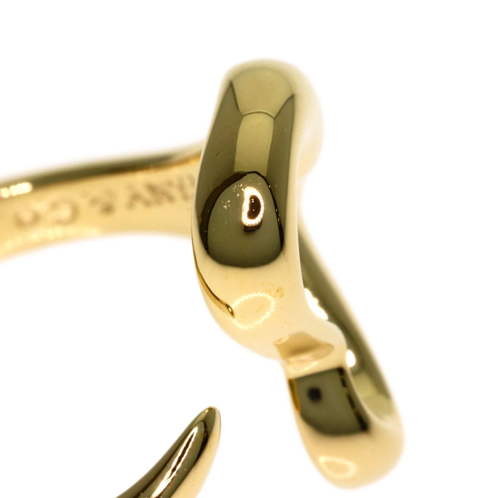 Open Heart Ring 18K Yellow Gold - Image 9