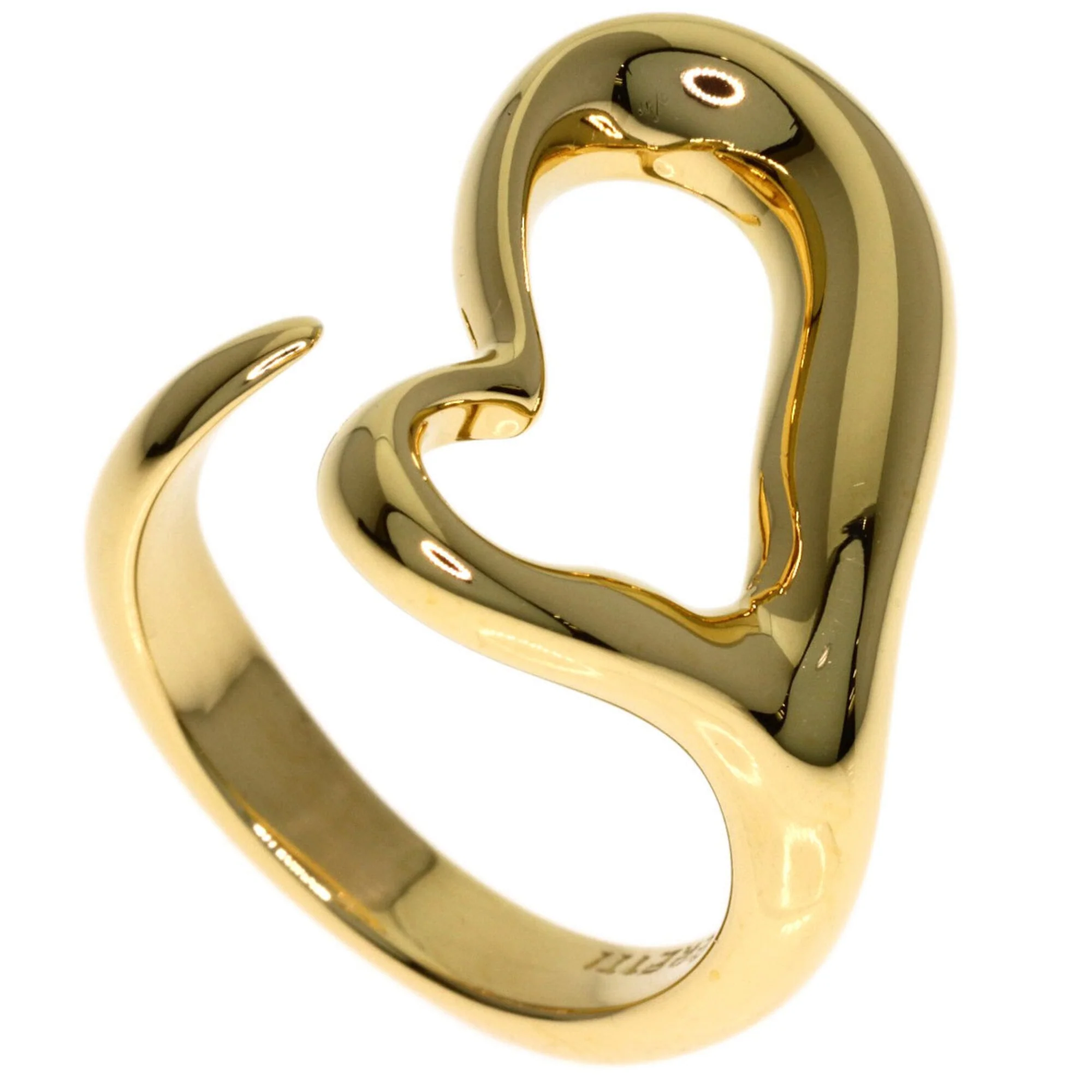 Open Heart Ring 18K Yellow Gold