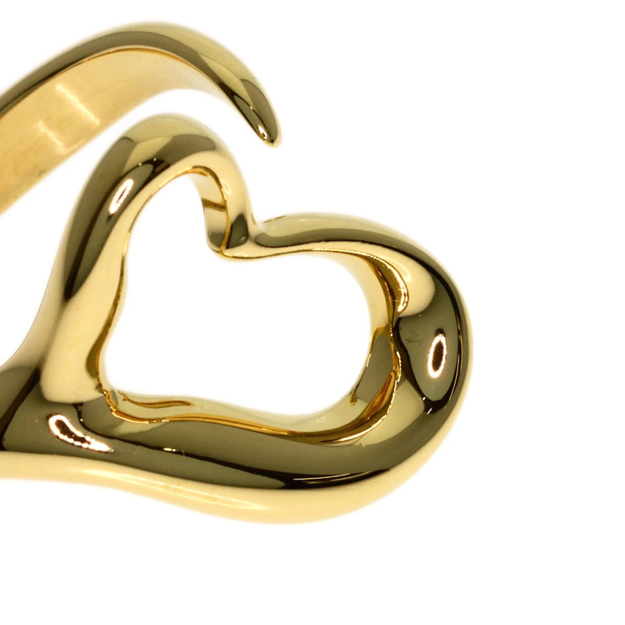 Open Heart Ring 18K Yellow Gold - Image 6