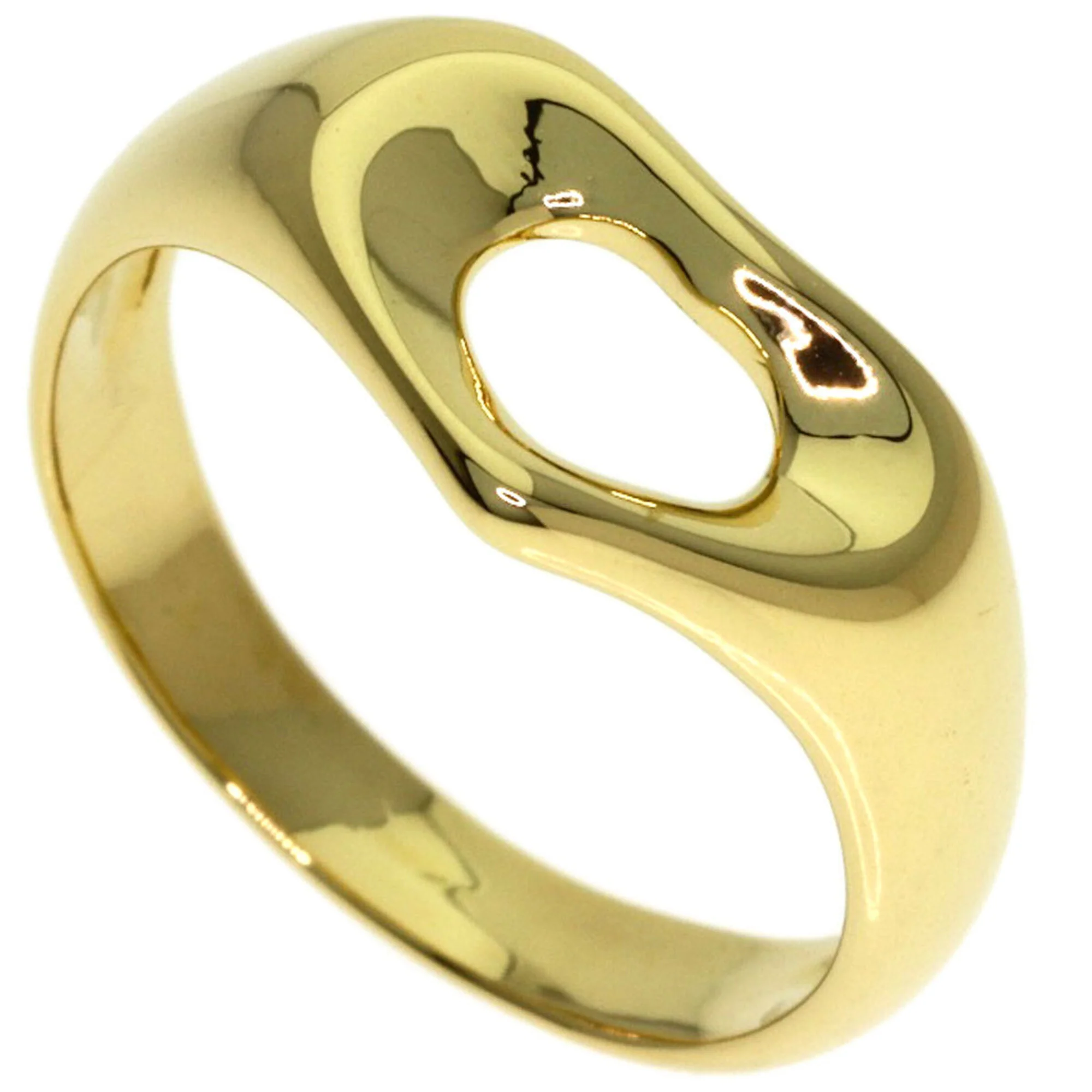 Open Heart Ring 18K Yellow Gold