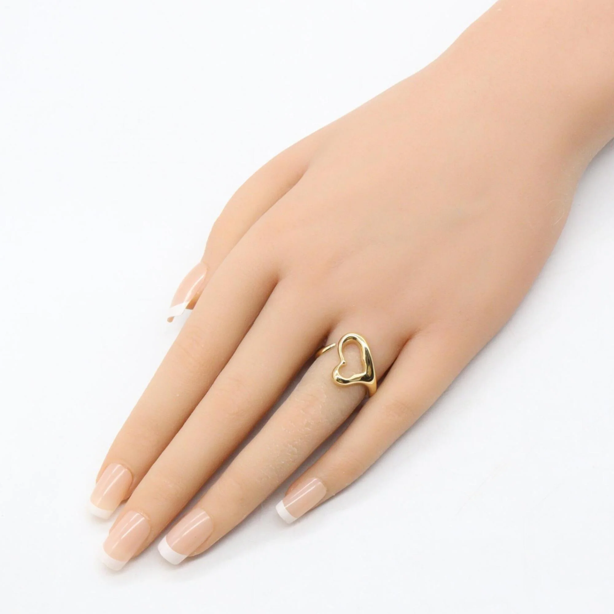 Open Heart Ring 18K Yellow Gold - Image 8