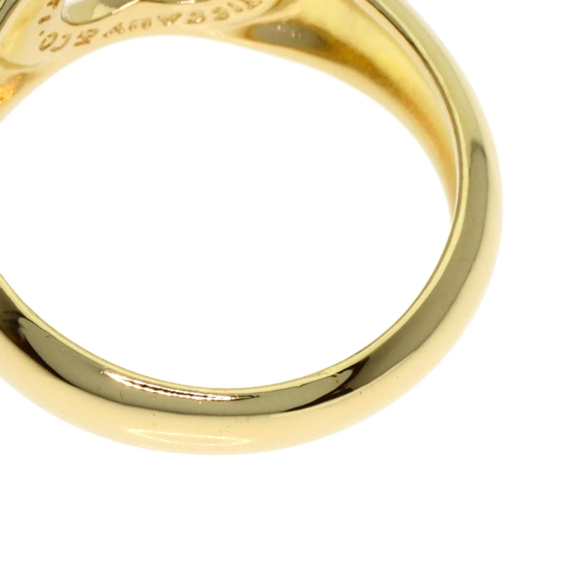 Open Heart Ring 18K Yellow Gold - Image 9
