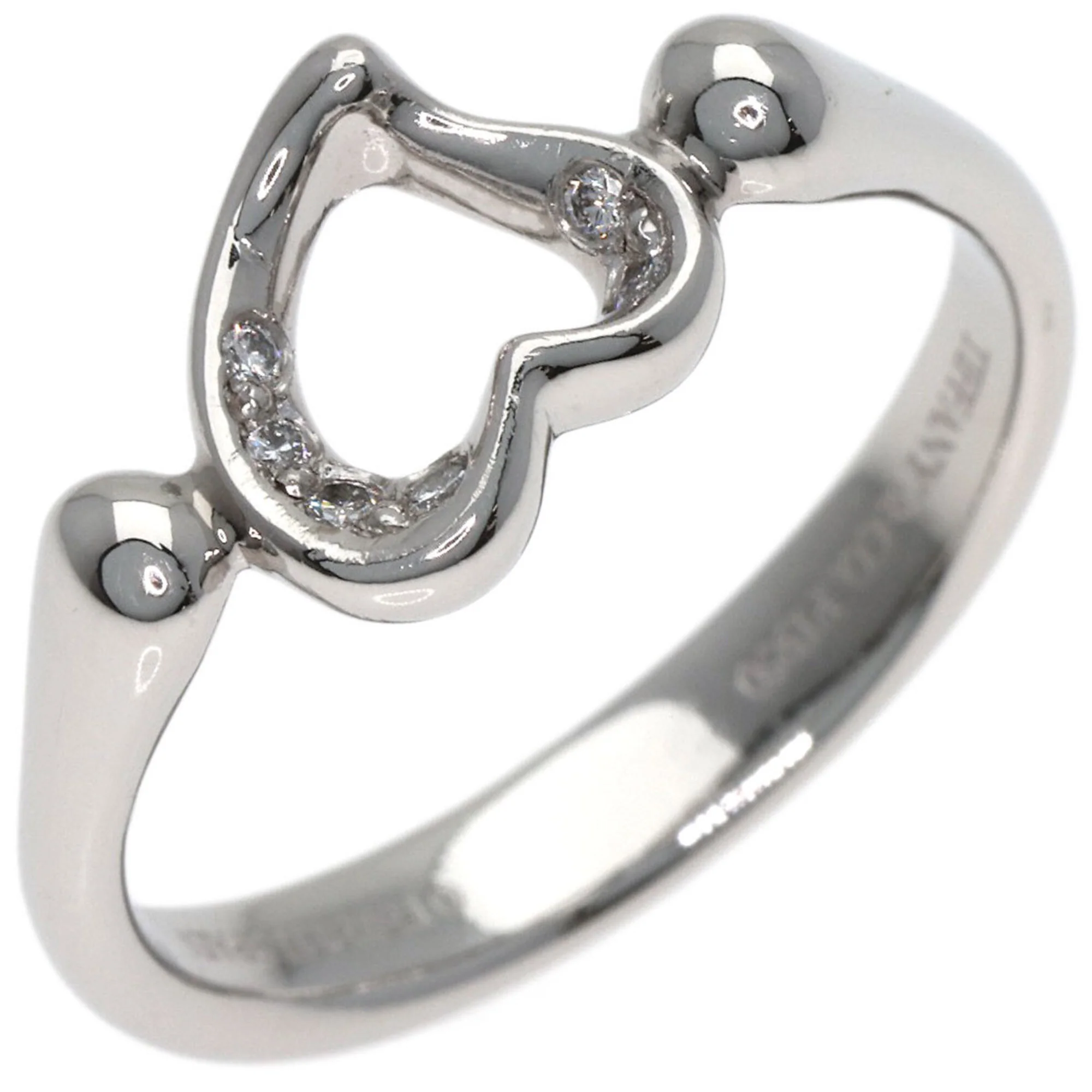Open Heart Ring Platinum - Image 2