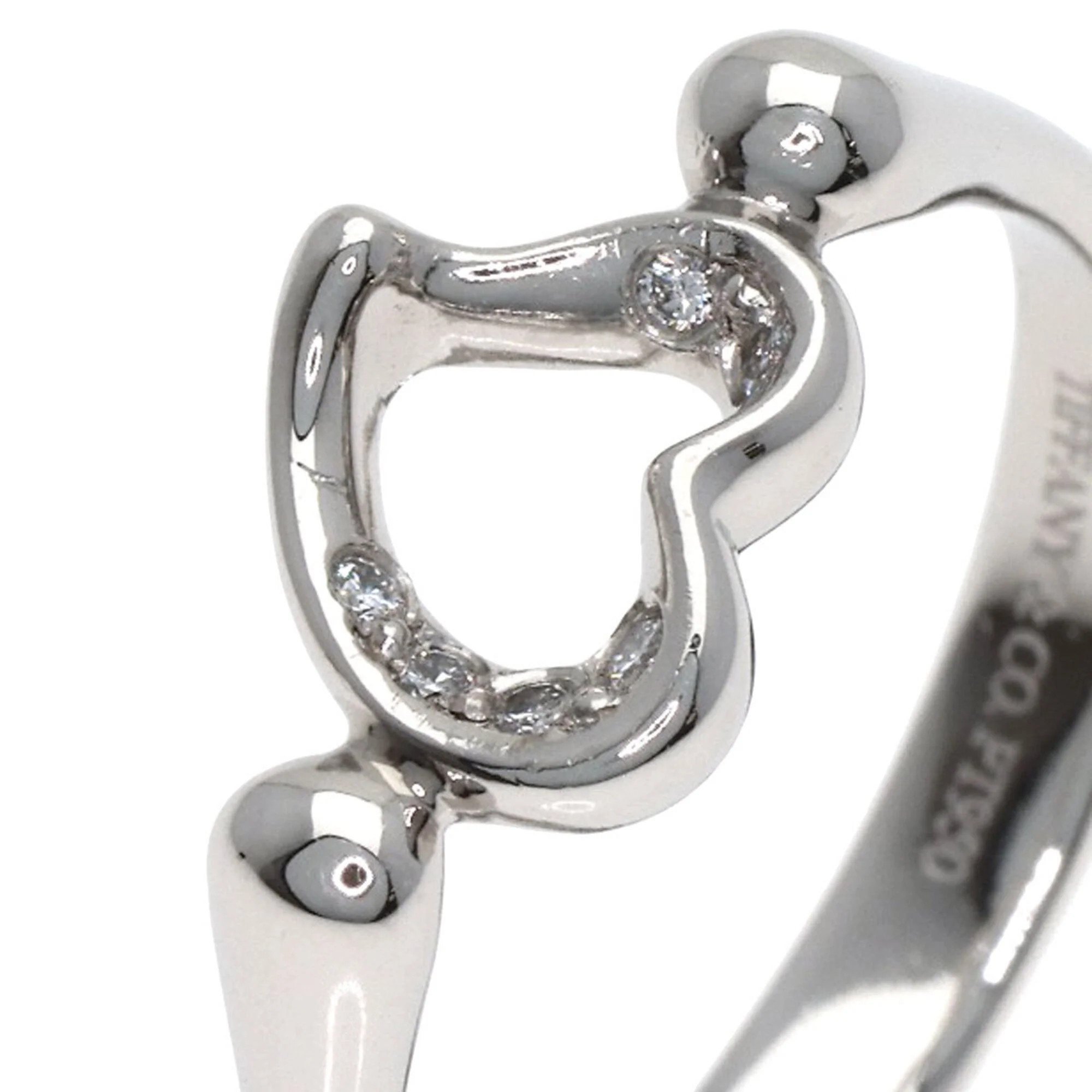 Open Heart Ring Platinum - Image 7