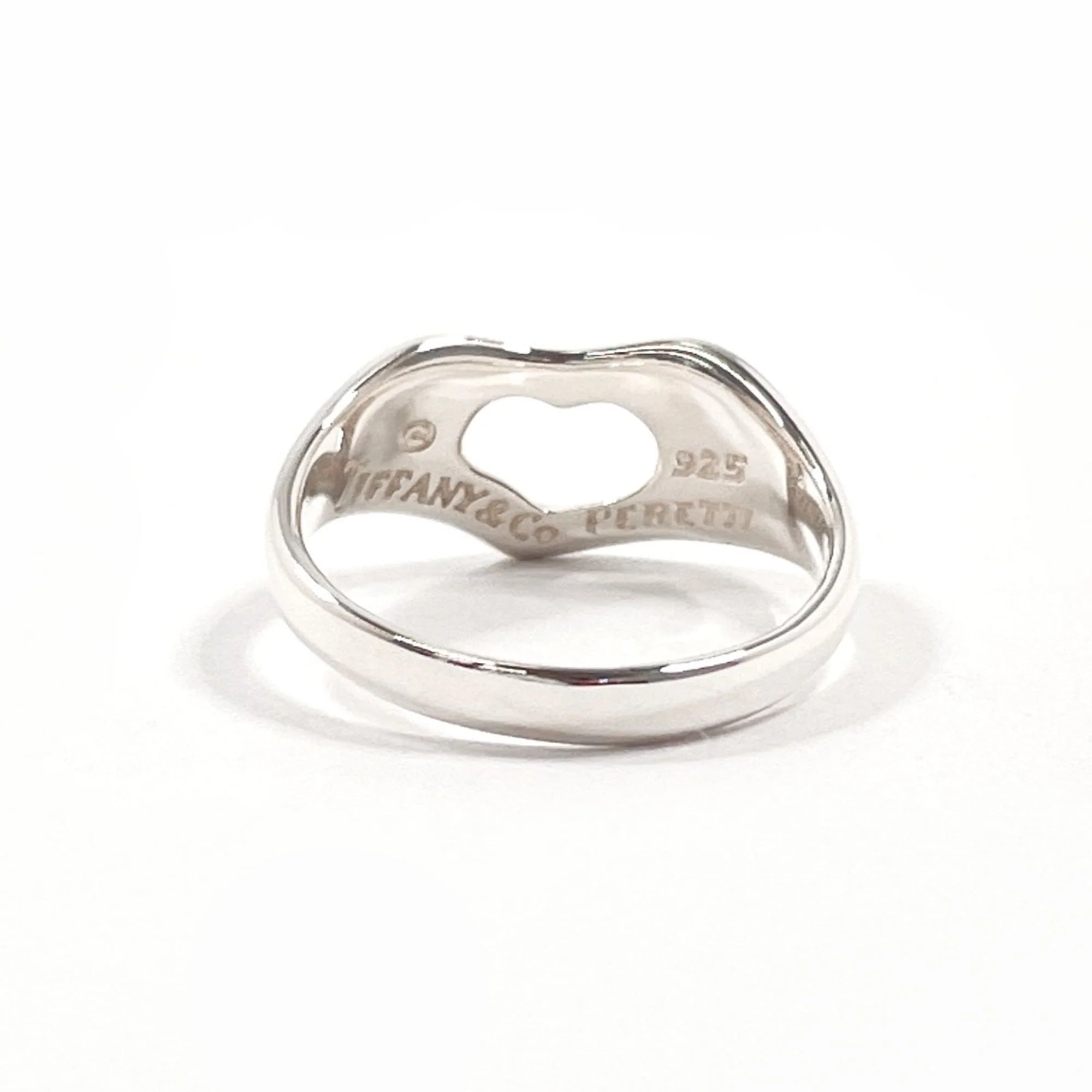 Open Heart Ring Sterling Silver - Image 2