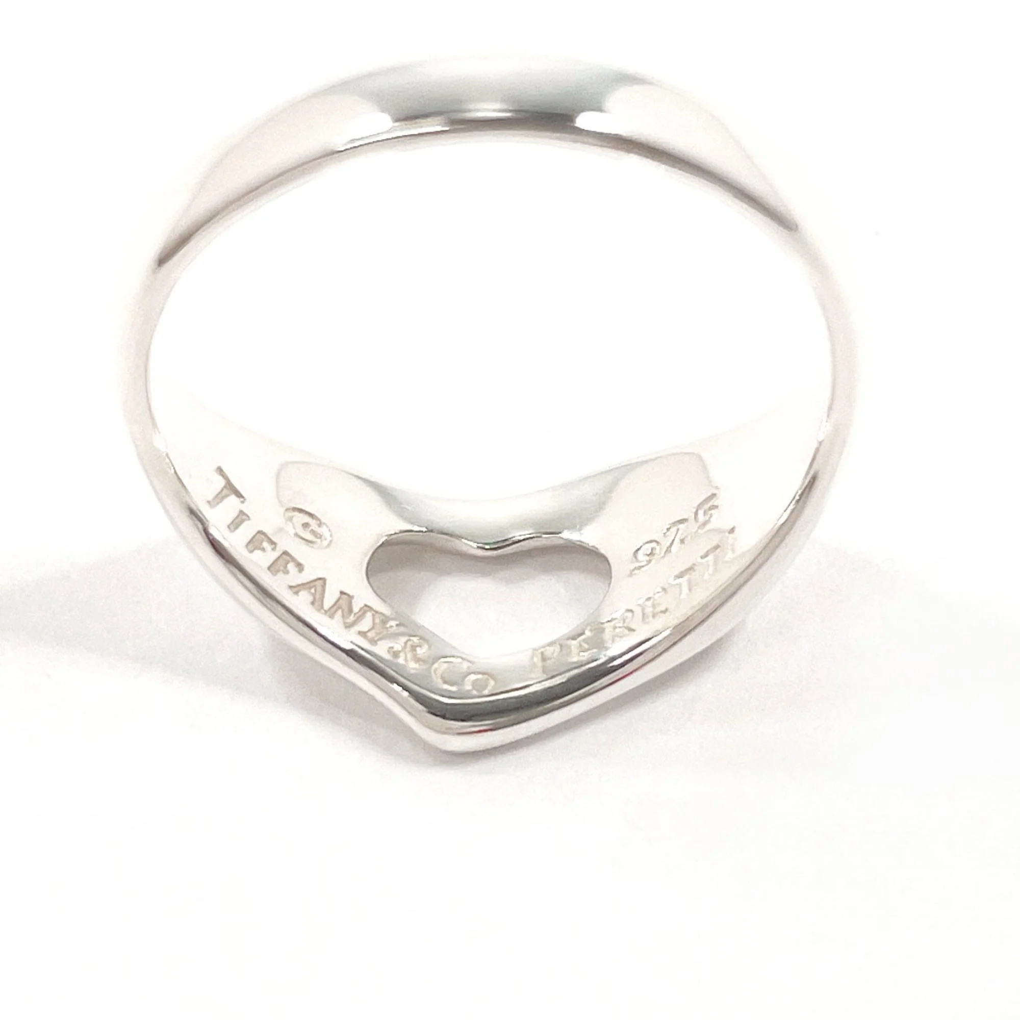 Open Heart Ring Sterling Silver - Image 3